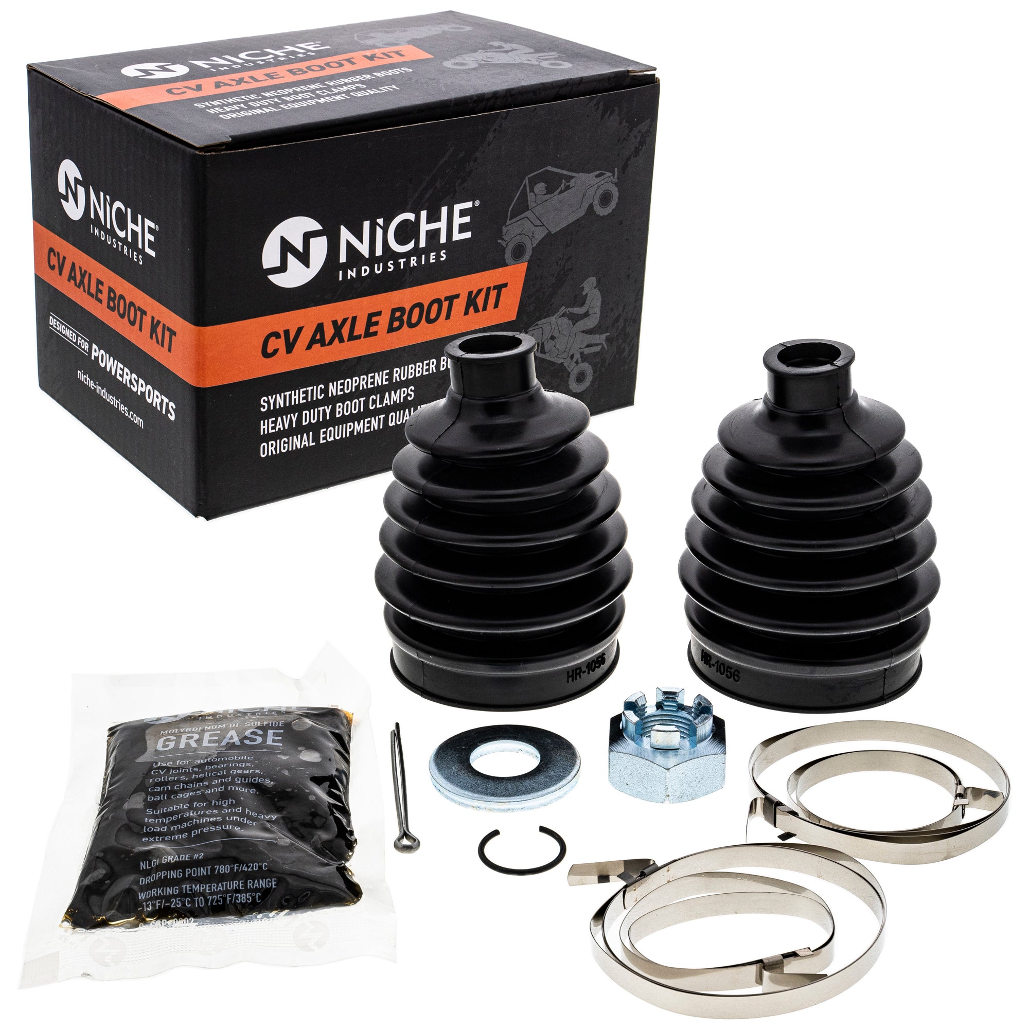 Front CV Axle Boot Kit for BRP Can-Am Ski-Doo Sea-Doo Traxter Renegade Outlander NICHE 519-KCV2287B