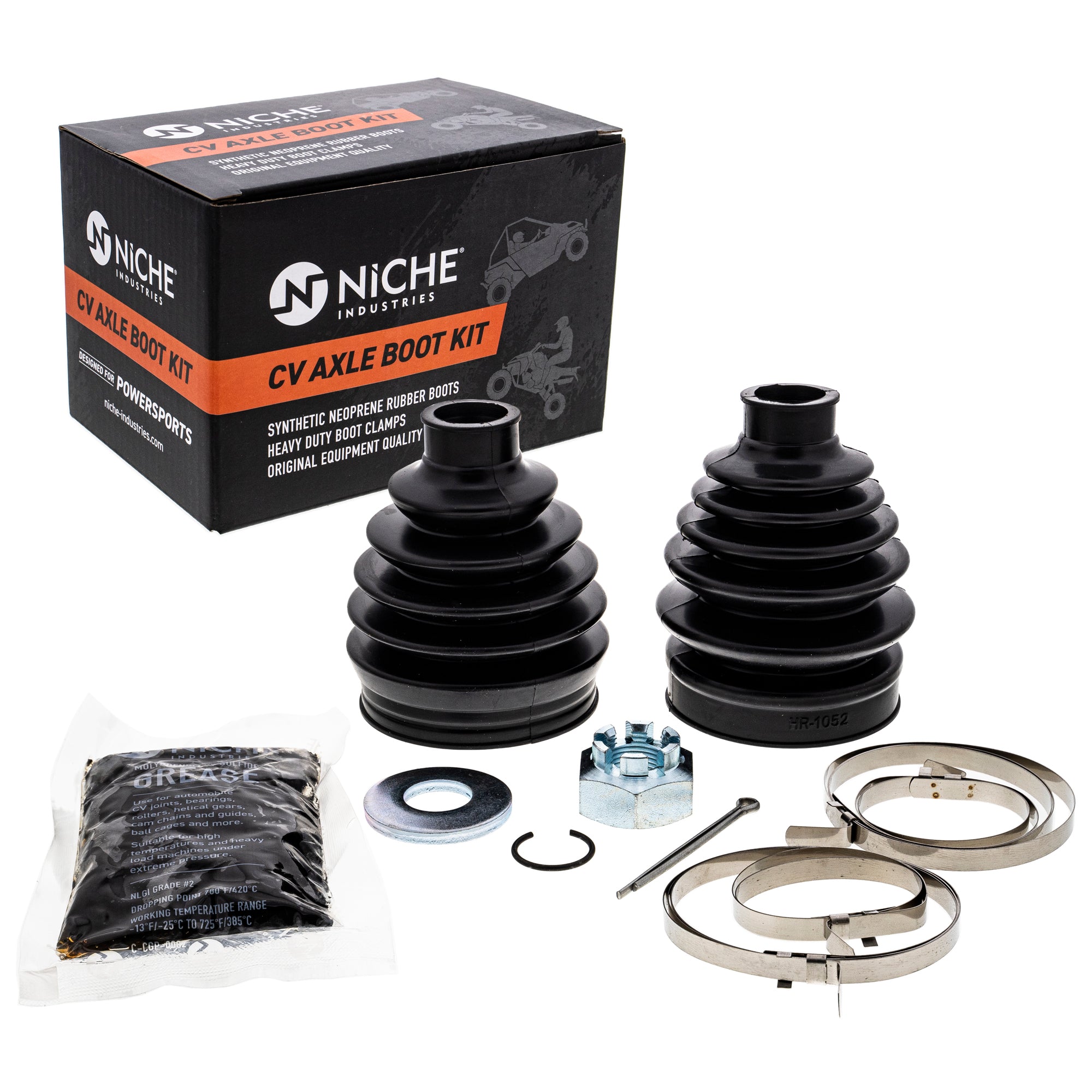 Front CV Axle Boot Kit for BRP Can-Am Ski-Doo Sea-Doo Traxter Renegade Outlander NICHE 519-KCV2280B