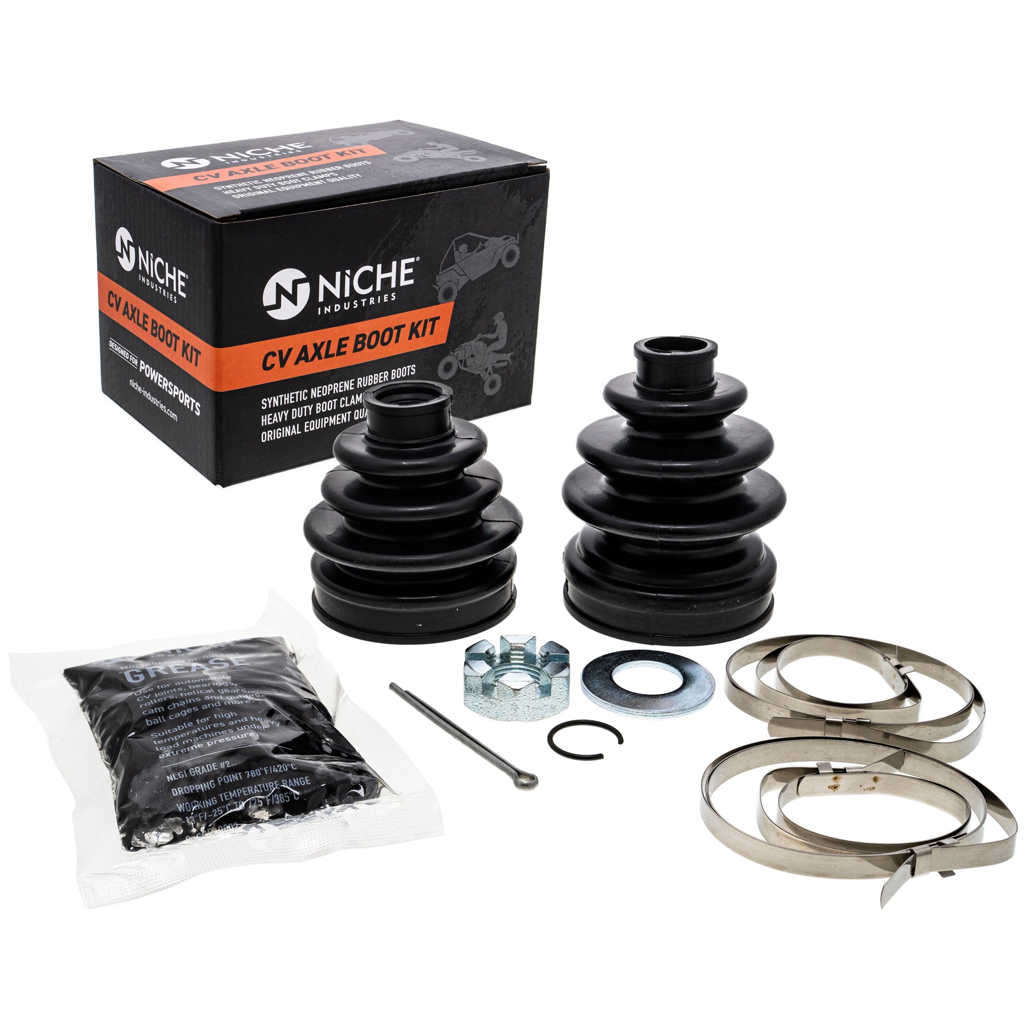 Front CV Axle Boot Kit for zOTHER Vinson Eiger NICHE 519-KCV2202B