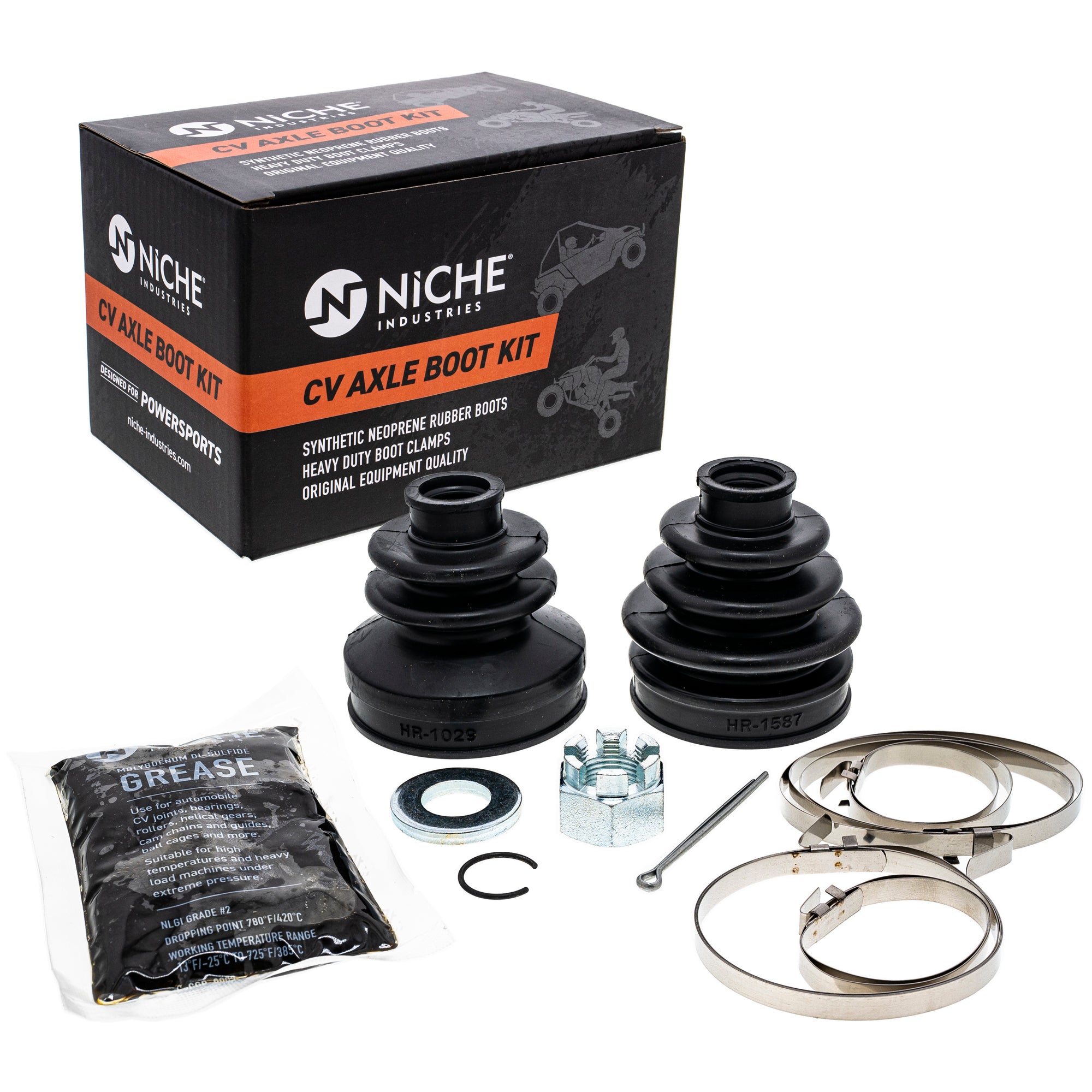 Front CV Axle Boot Kit for BRP Can-Am Ski-Doo Sea-Doo Traxter Quest Outlander NICHE 519-KCV2215B