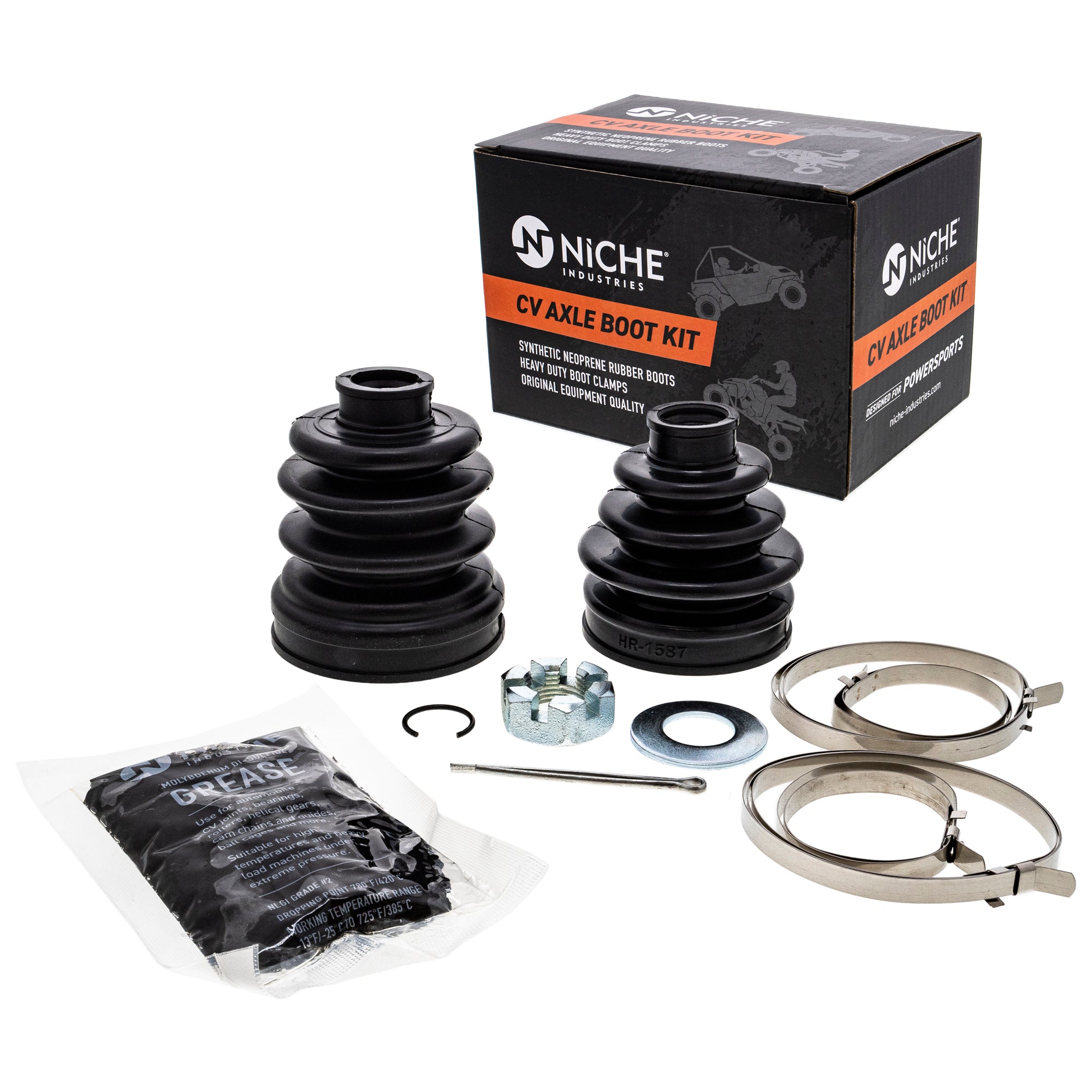 Front CV Axle Boot Kit for zOTHER Vinson Quadrunner Quadmaster King NICHE 519-KCV2323B
