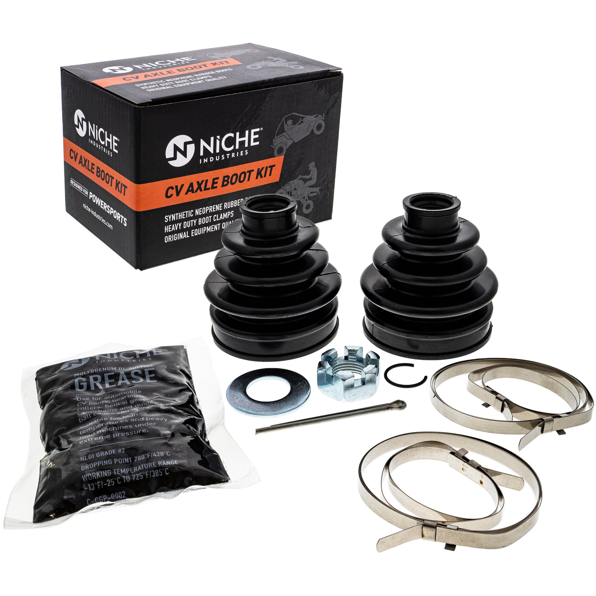 NICHE Front CV Axle Boot Kit for Suzuki 54931-38FV0 54930-03GV0 Eiger 400 ATV