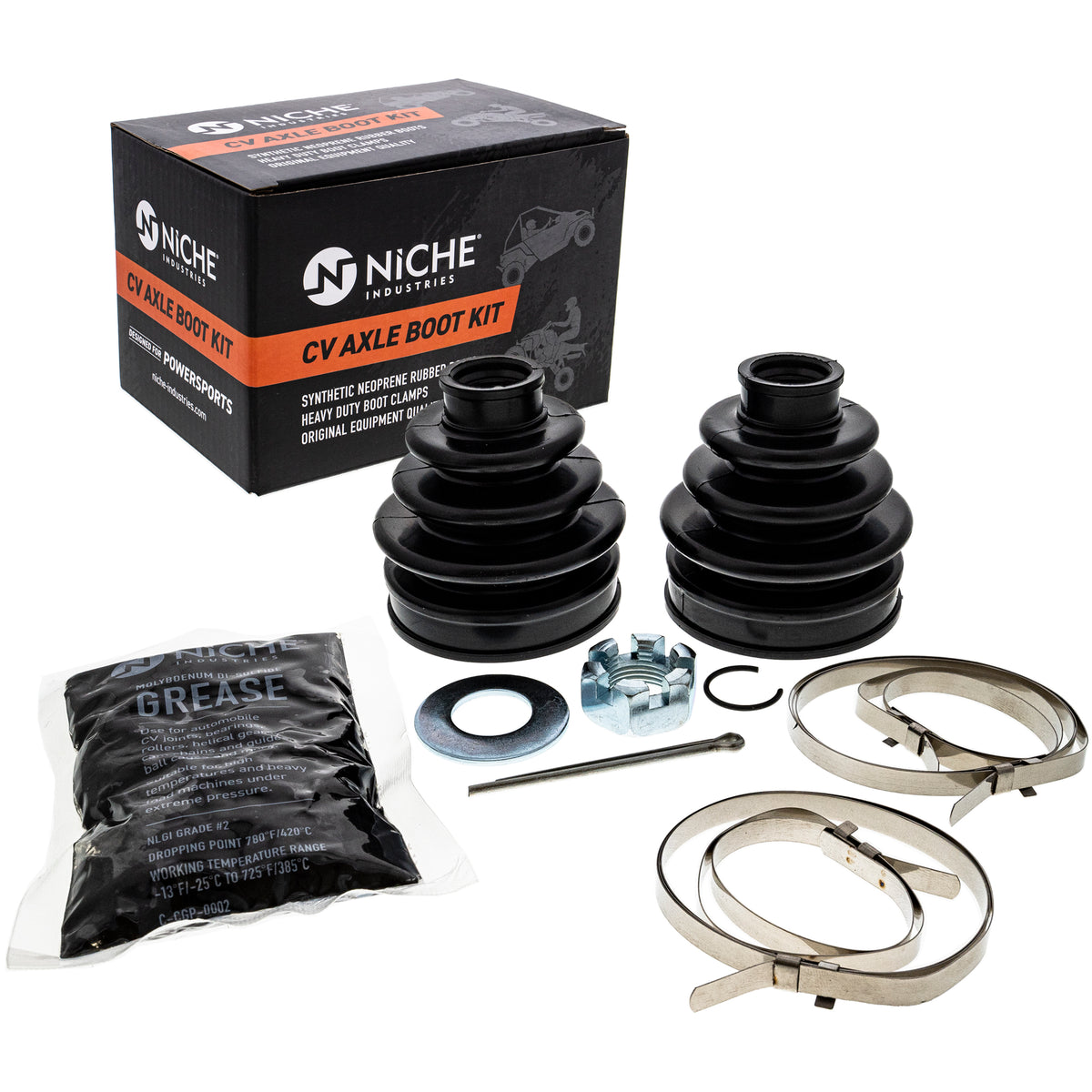 Front CV Axle Boot Kit for zOTHER Vinson Eiger NICHE 519-KCV2326B