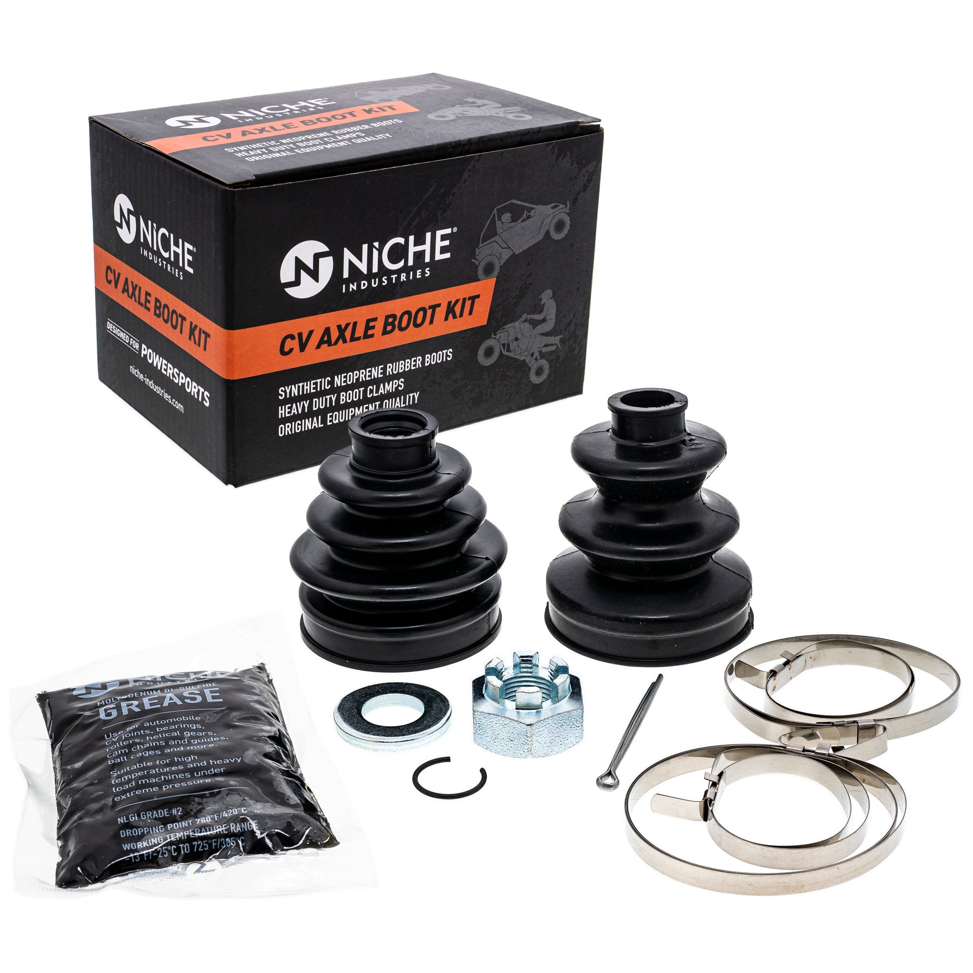 Front CV Axle Boot Kit for BRP Can-Am Ski-Doo Sea-Doo Traxter NICHE 519-KCV2327B