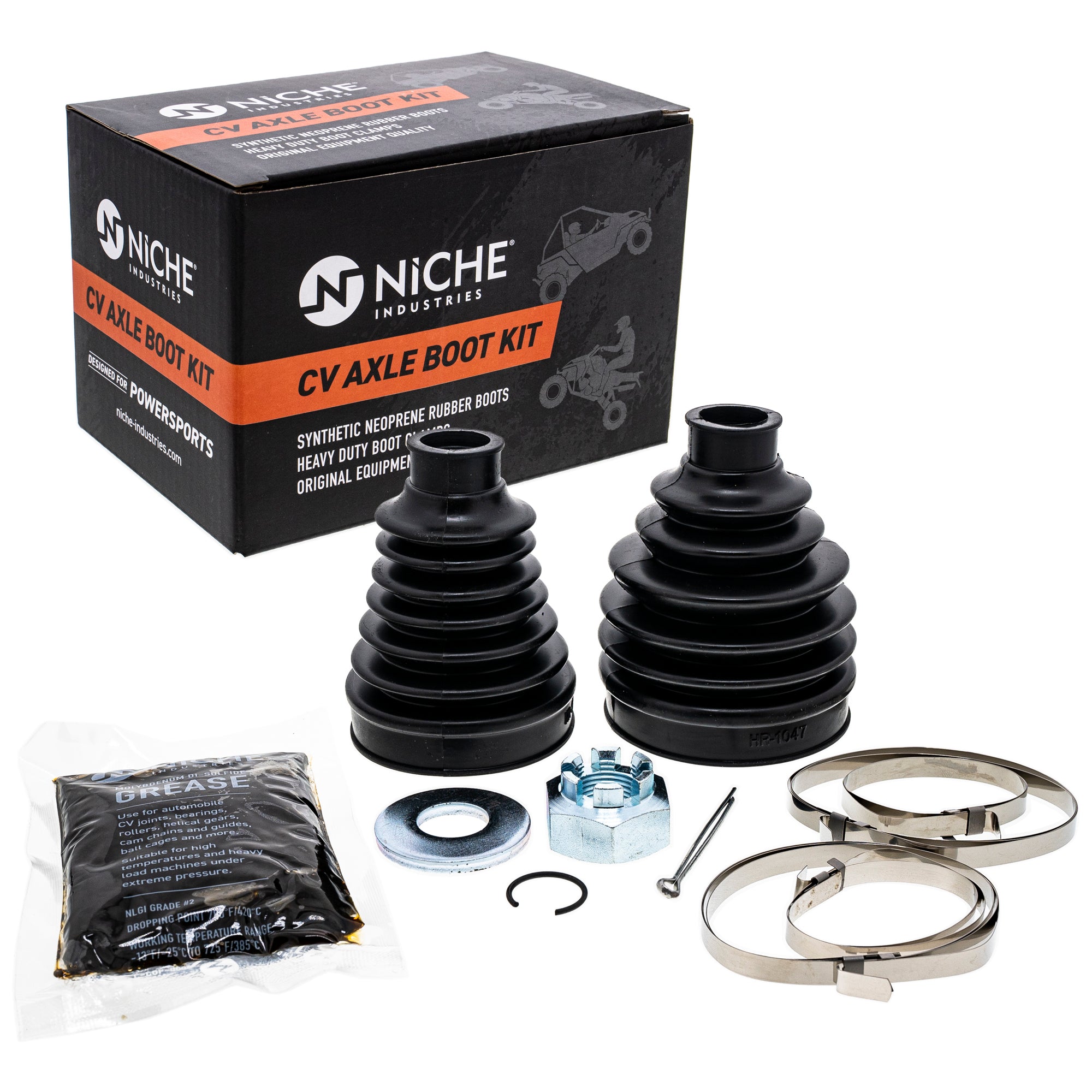 Front CV Axle Boot Kit for BRP Can-Am Ski-Doo Sea-Doo Renegade Outlander NICHE 519-KCV2335B