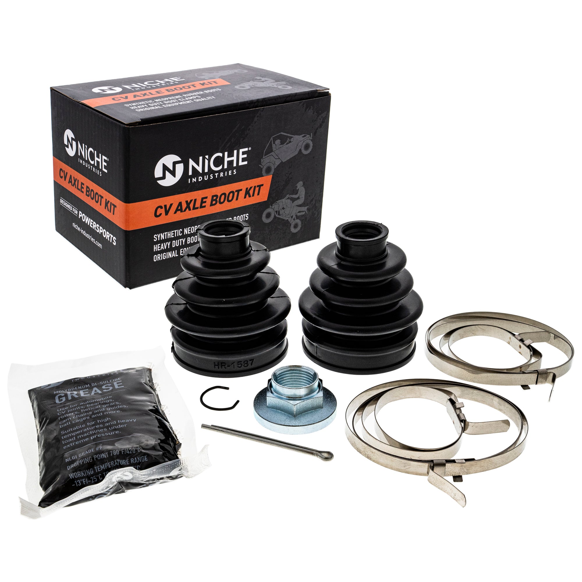 Front CV Axle Boot Kit for zOTHER Kodiak NICHE 519-KCV2337B