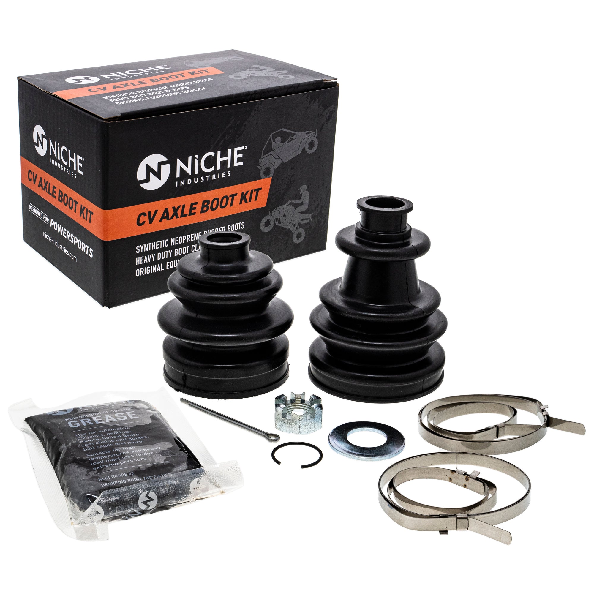 Front CV Axle Boot Kit for zOTHER Polaris Xplorer Xpedition Worker Trail 2202910 1332364 NICHE 519-KCV2339B