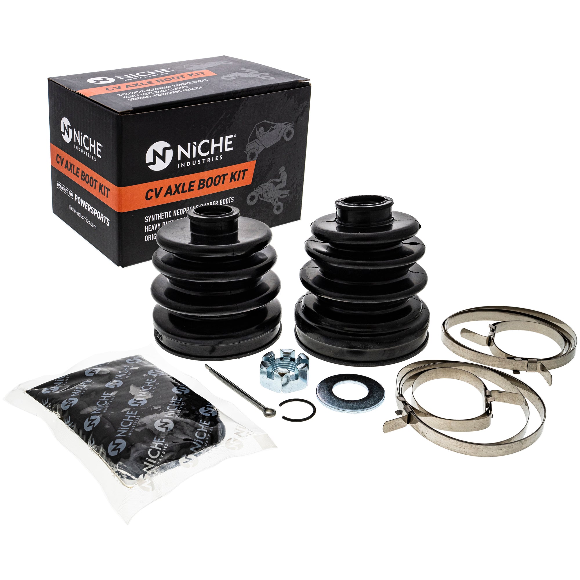 Rear Axle CV Boot Kit for GEM Sportsman Scrambler Ranger General NICHE 519-KCV2344B