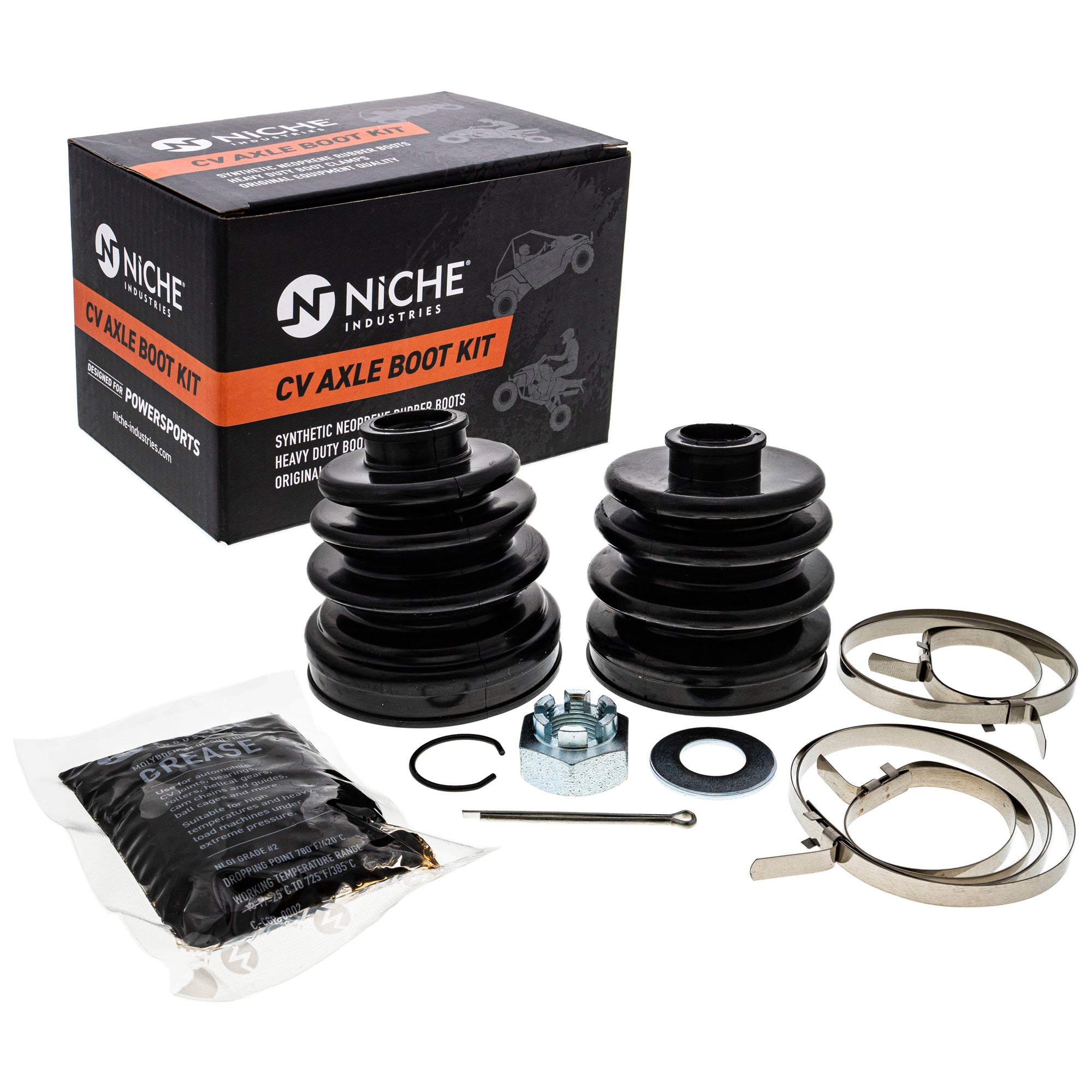 Rear Axle CV Boot Kit for GEM Sportsman Scrambler Ranger General NICHE 519-KCV2345B