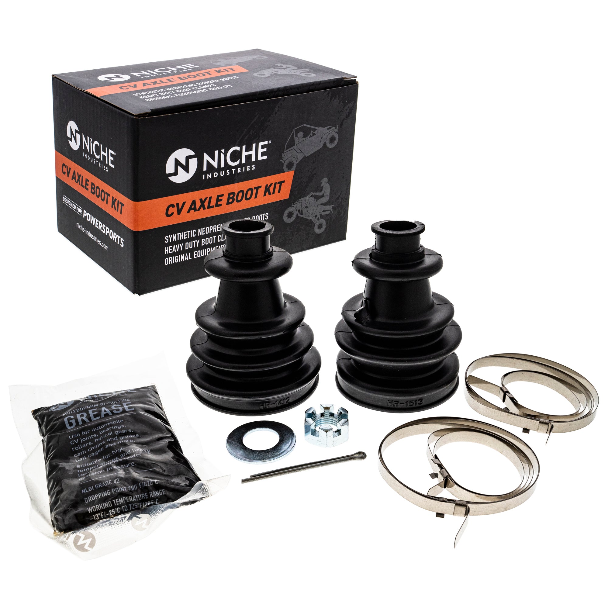 Front CV Axle Boot Kit for Polaris Xplorer Xpedition Sportsman Scrambler 2202826 2201015 NICHE 519-KCV2356B