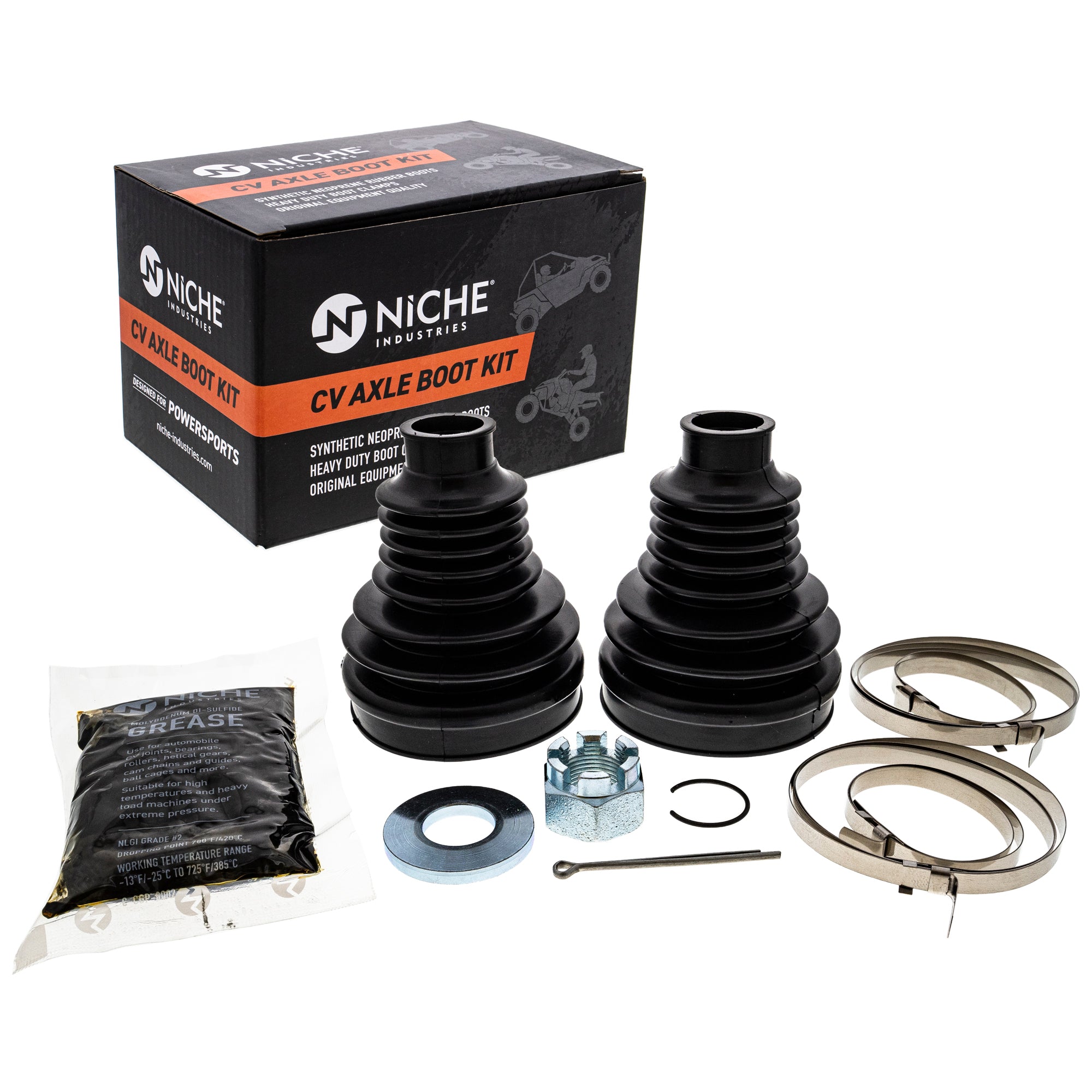 Rear Axle CV Boot Kit for BRP Can-Am Ski-Doo Sea-Doo Traxter Renegade Outlander NICHE 519-KCV2365B