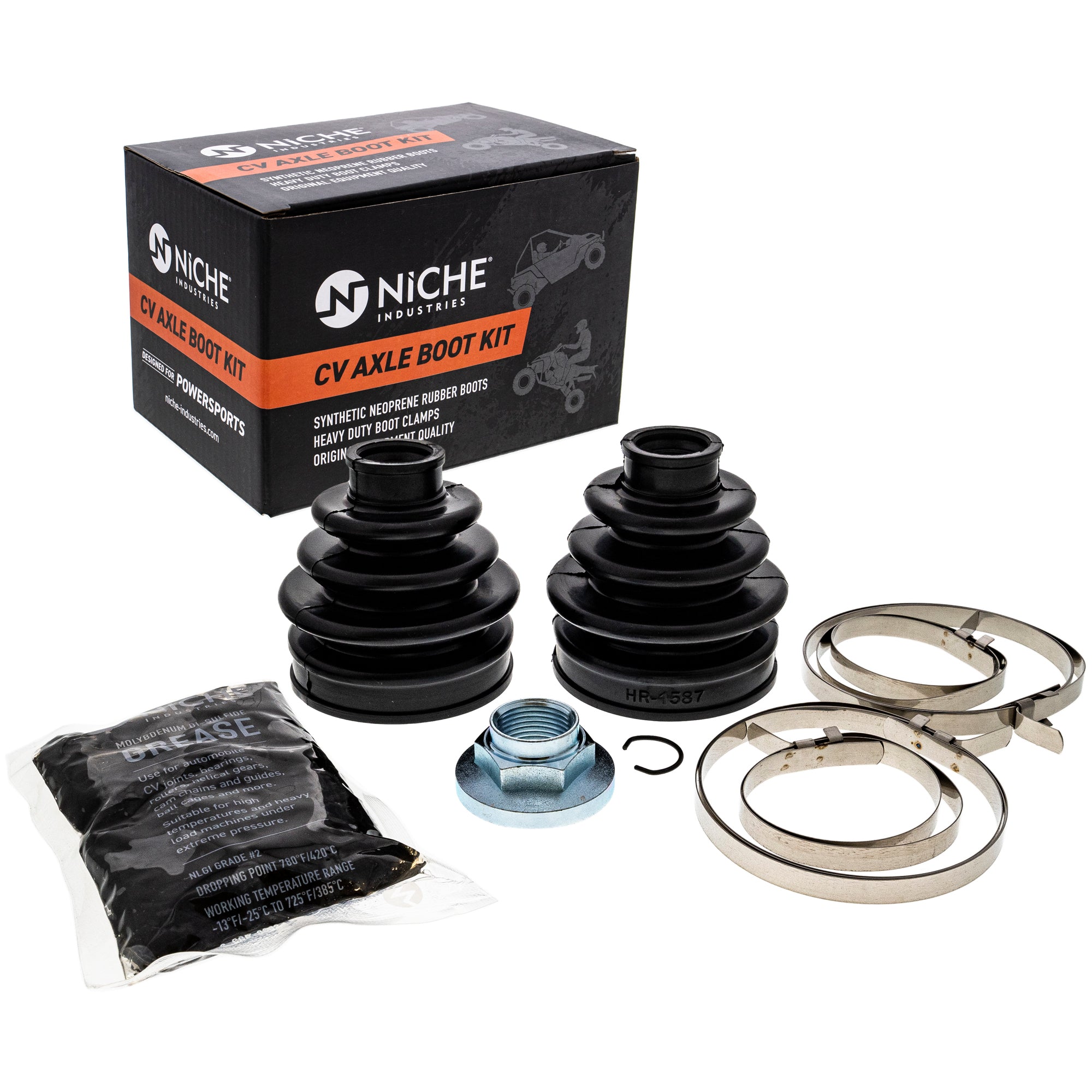 Front CV Axle Boot Kit for zOTHER Rhino Grizzly 5KM-2510F-11-00 NICHE 519-KCV2368B