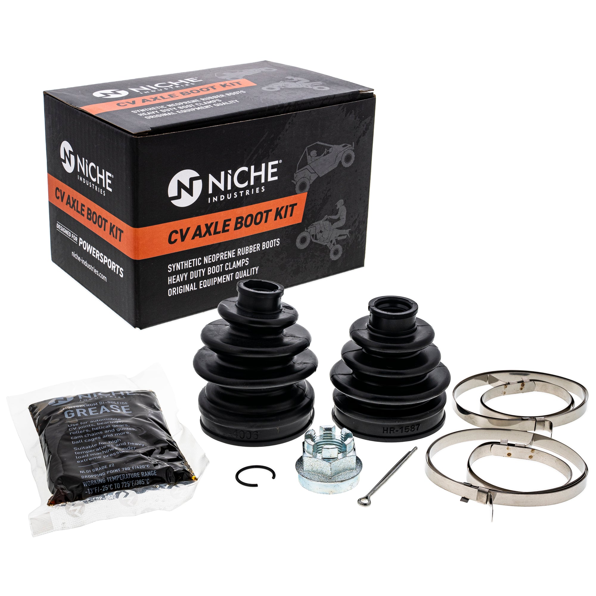 Front CV Axle Boot Kit for zOTHER Twin Prairie Brute NICHE 519-KCV2383B