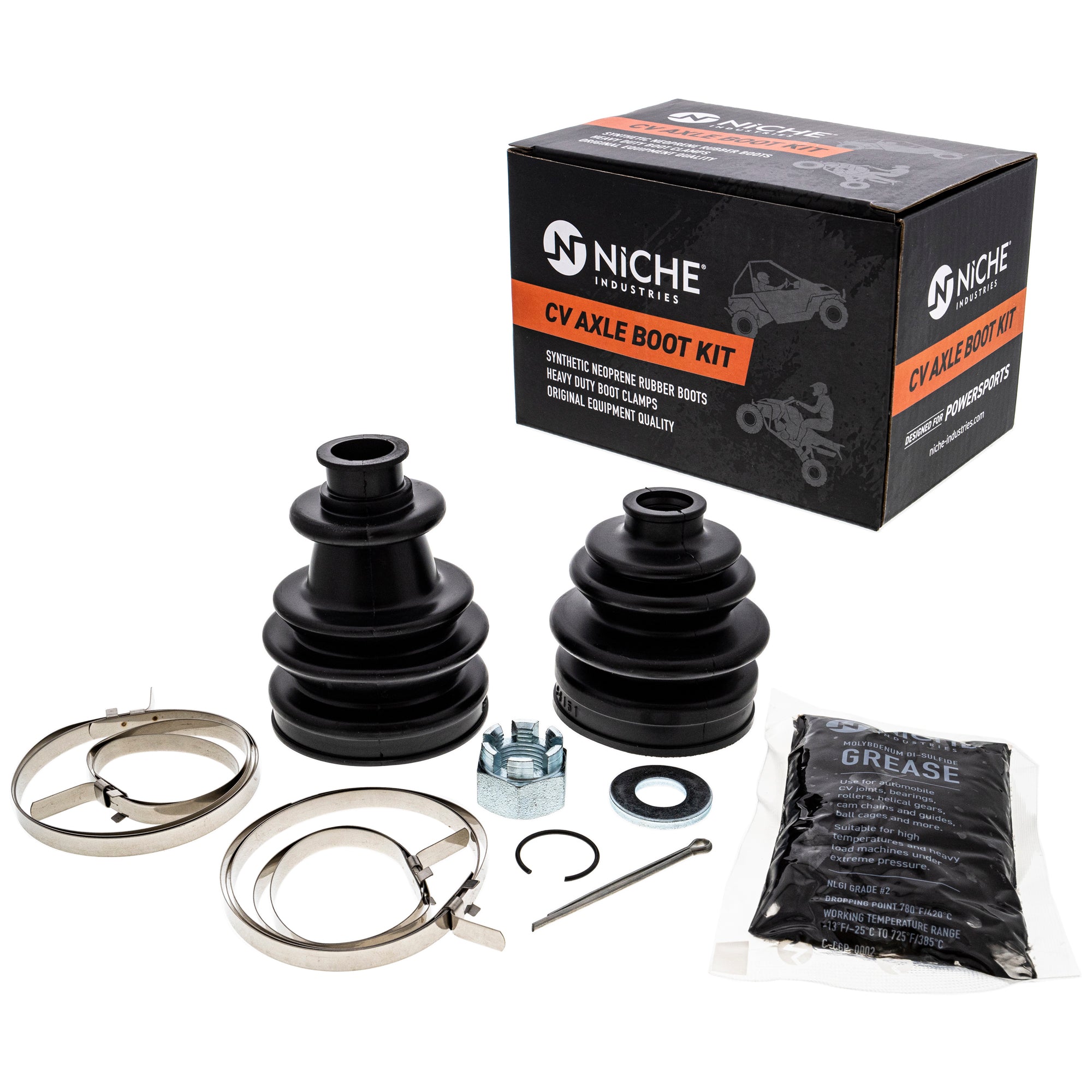 Front CV Axle Boot Kit for zOTHER Polaris Sportsman Ranger PTV Pro 2202910 2201630 1332364 NICHE 519-KCV2384B