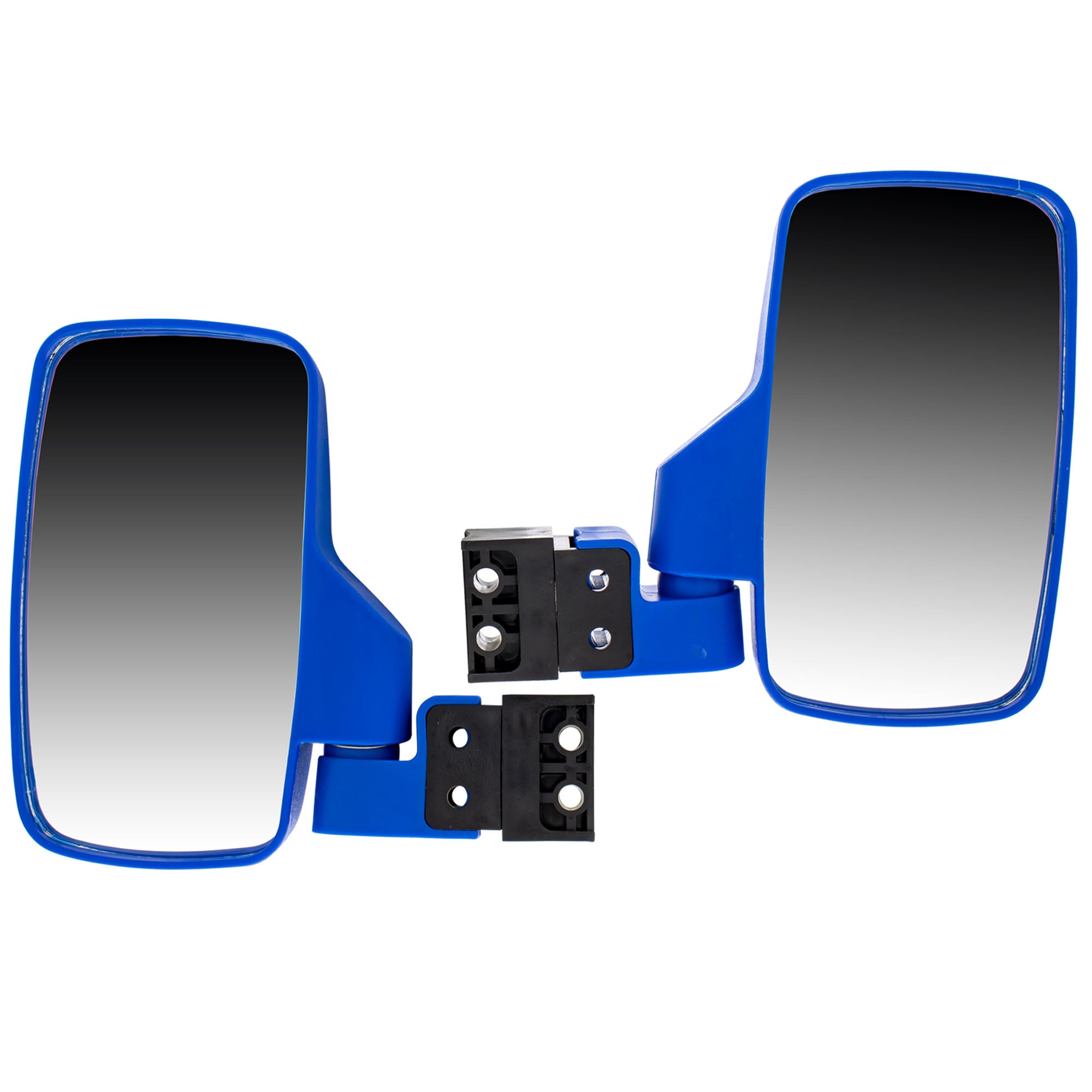 Blue Side View Mirror Set For Polaris Can-Am Yamaha