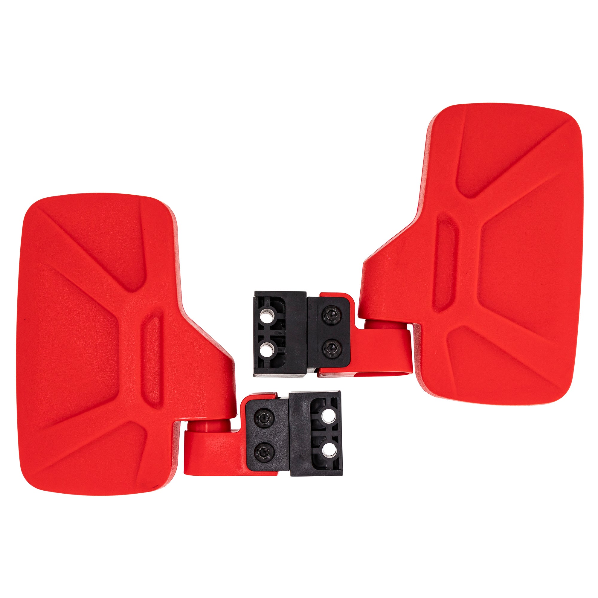 Red Side View Mirror Set For Polaris Can-Am John Deere