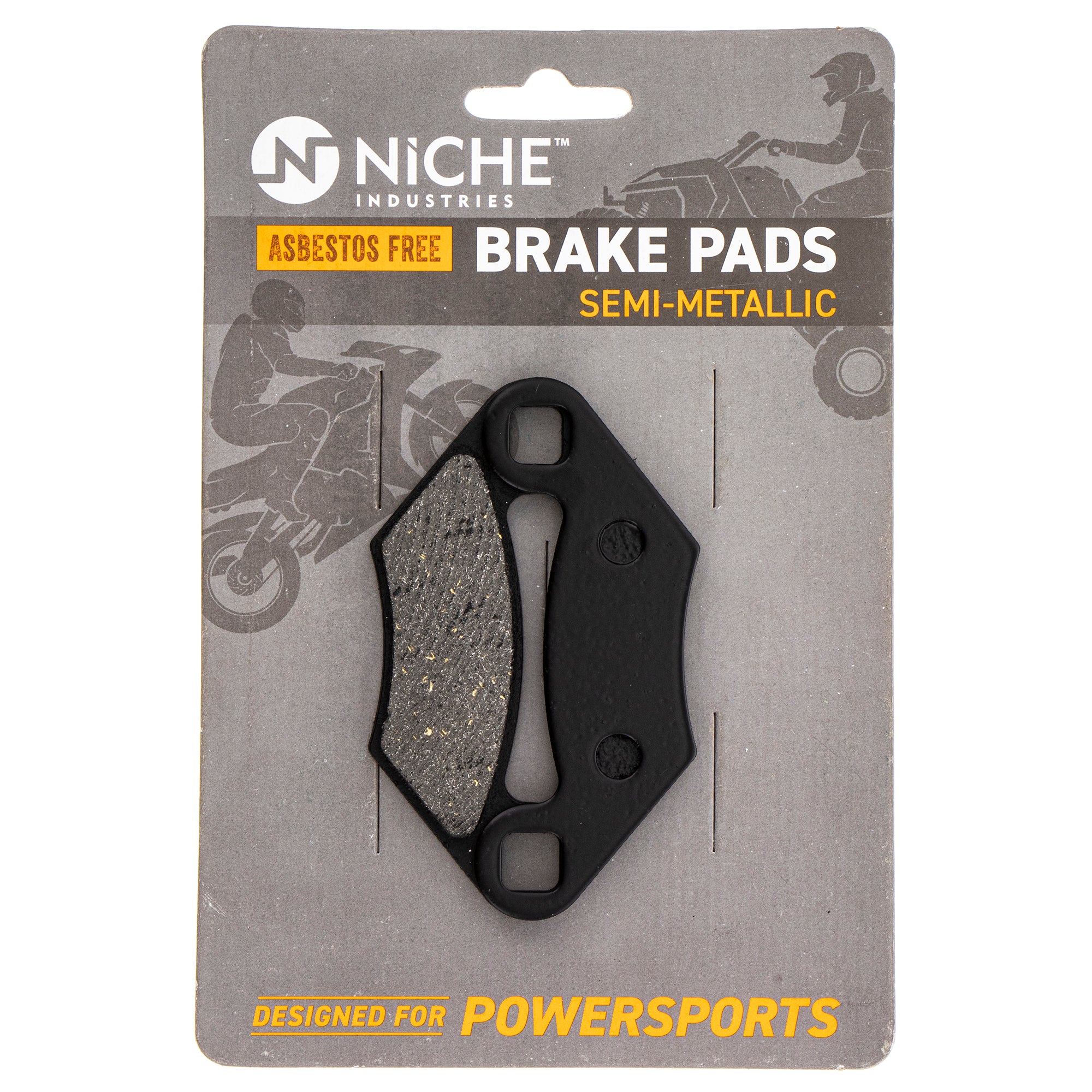 Front Rear Semi-Metallic Brake Pad Set for Polaris Xpress Xplorer Xpedition Worker 2202412 NICHE 519-KPA2225D