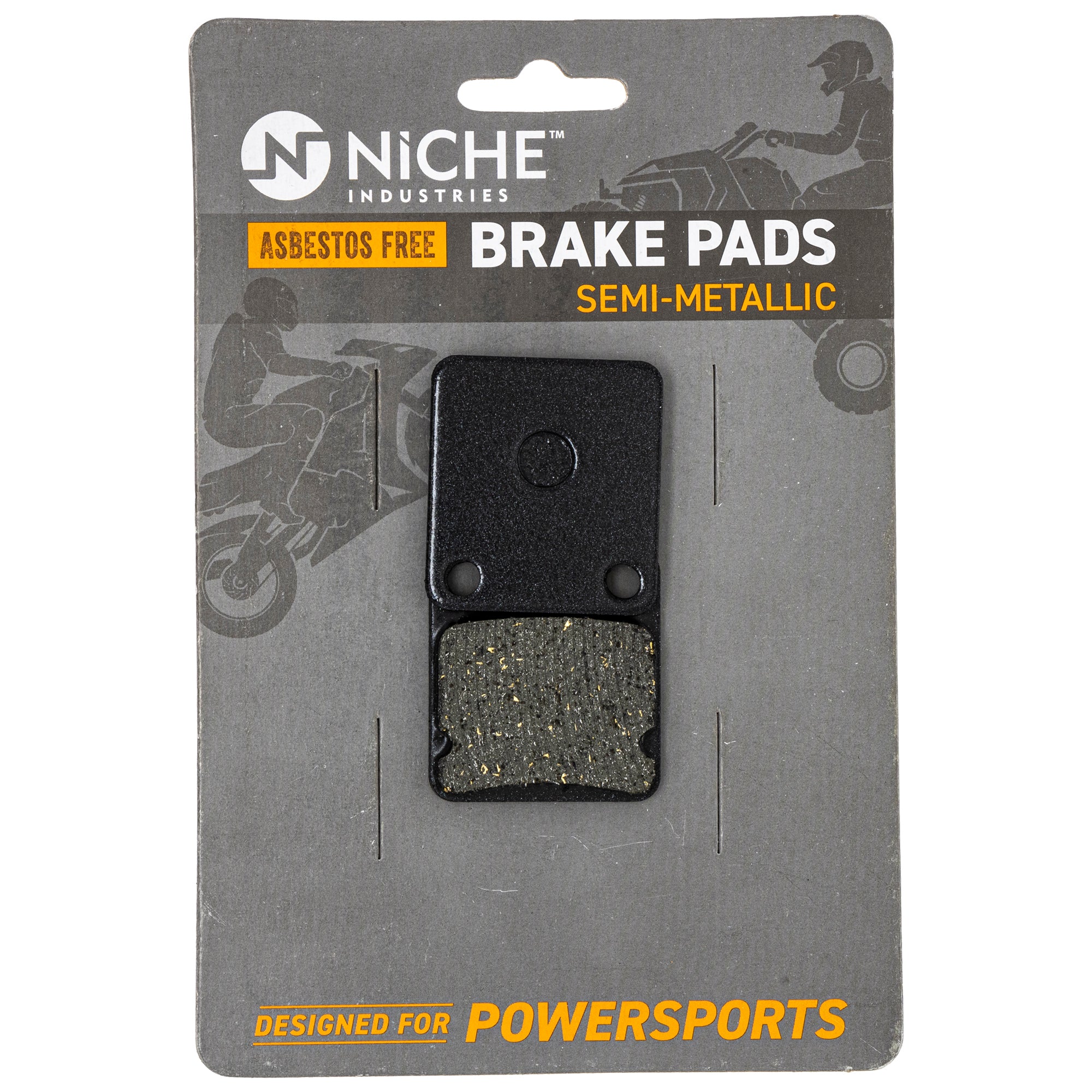 Semi-Metallic Brake Pads for zOTHER Yamaha Suzuki Polaris Kawasaki Wolverine Warrior NICHE 519-KPA2232D