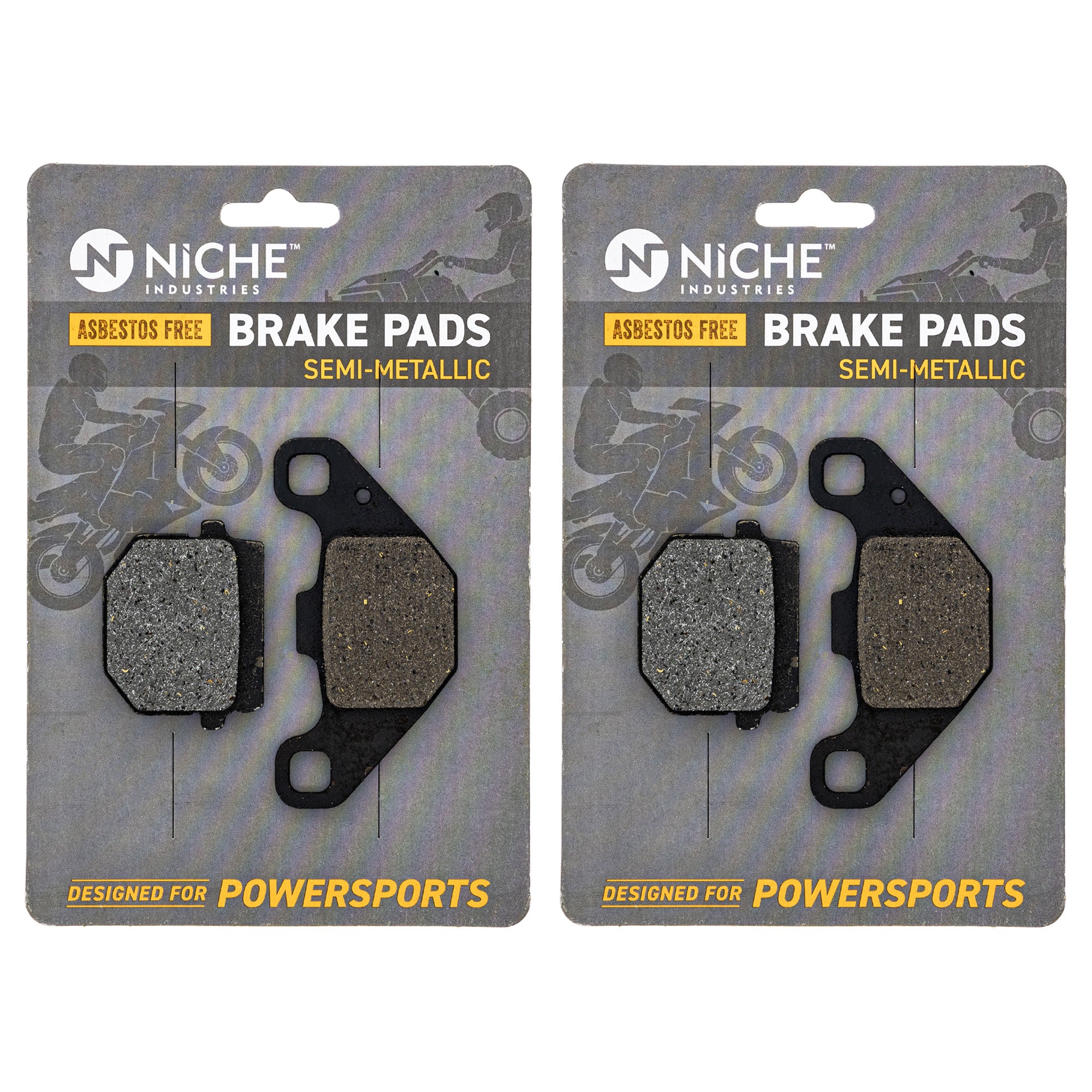 NICHE 519-KPA2234D Brake Pad Set 2-Pack for zOTHER Yamaha Suzuki
