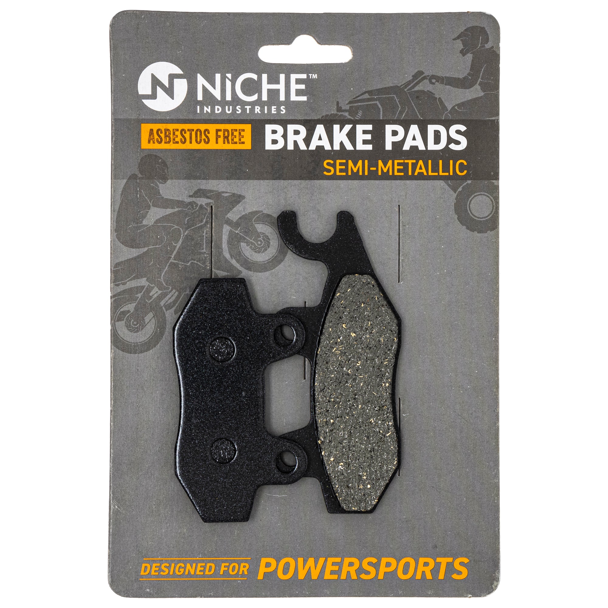 Front Left Semi-Metallic Brake Pad Set for zOTHER Yamaha Suzuki Kawasaki BRP Can-Am NICHE 519-KPA2238D
