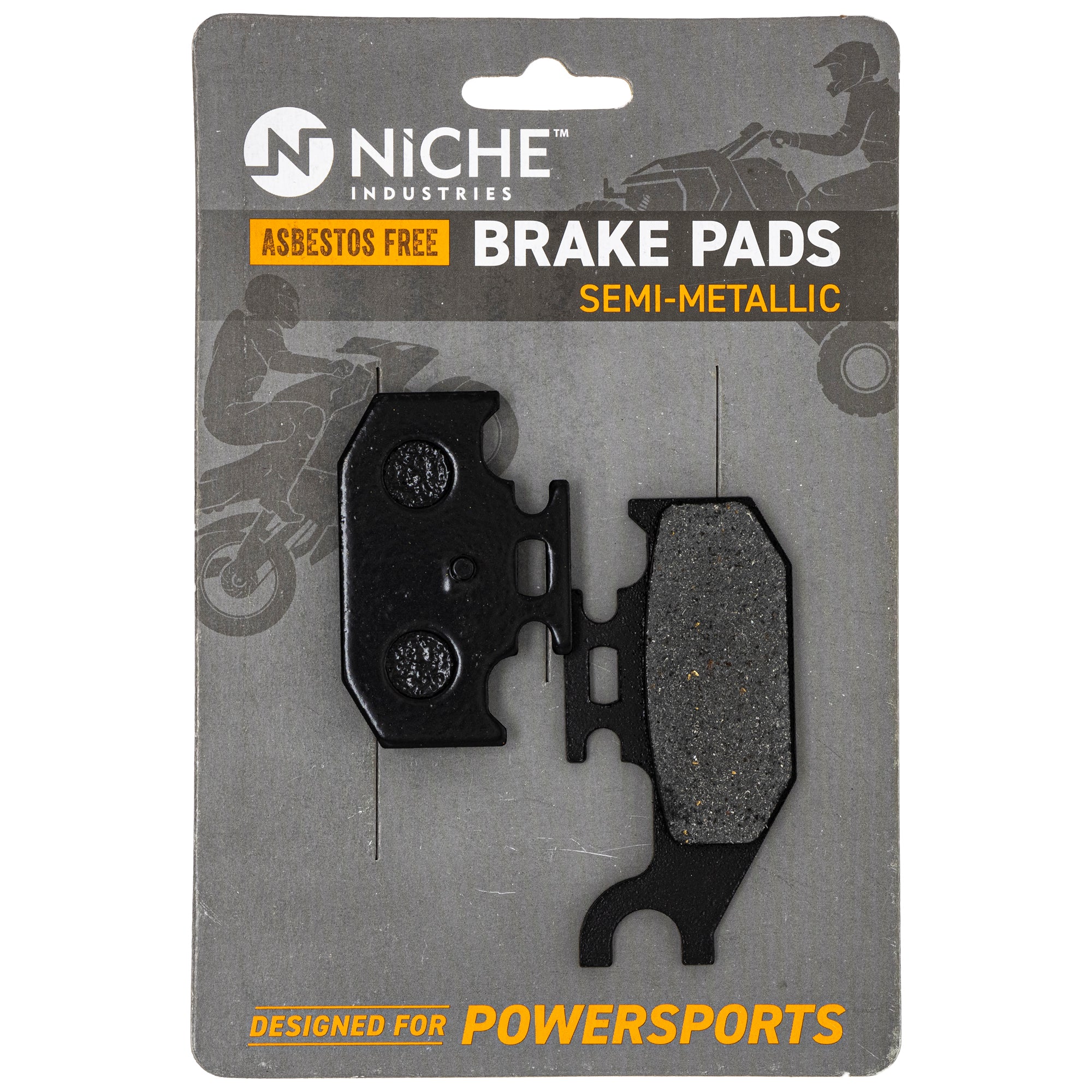 Semi-Metallic Brake Pads for zOTHER Yamaha Rhino Raptor 1S3-W0046-01-00 5UG-W0046-01-00 NICHE 519-KPA2259D