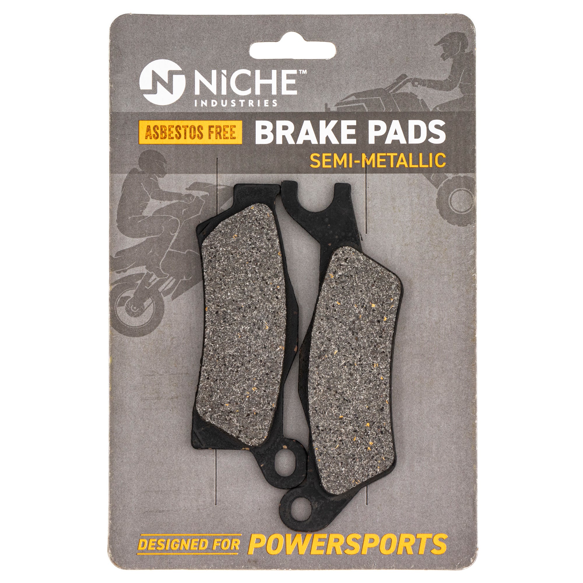 Front Rear Left Semi-Metallic Brake Pad for BRP Can-Am Ski-Doo Sea-Doo Renegade Outlander NICHE 519-KPA2260D