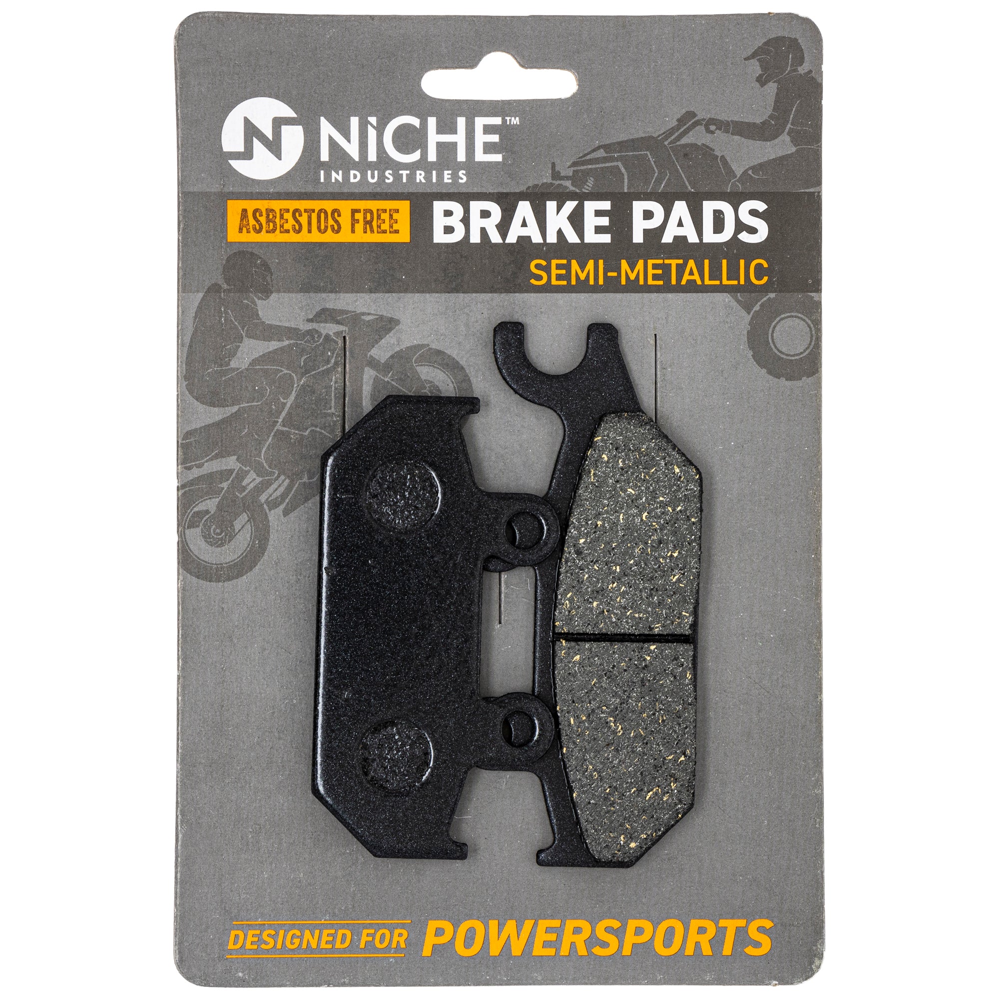 Front Left Semi-Metallic Brake Pad Set for Yamaha BRP Can-Am Ski-Doo Sea-Doo Wolverine NICHE 519-KPA2261D