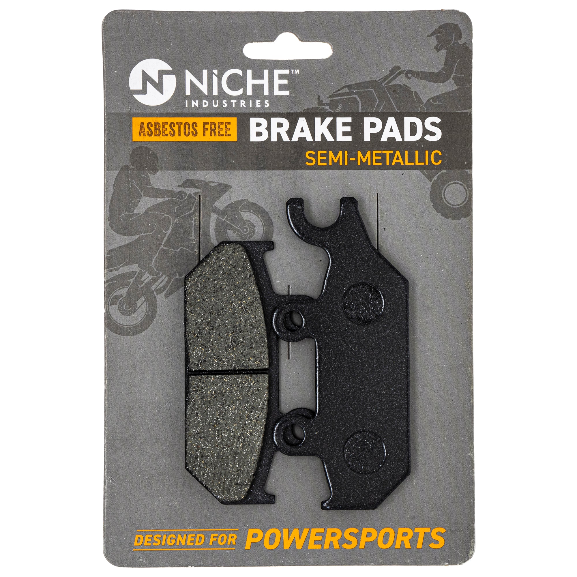 Front Right Semi-Metallic Brake Pad Set for Yamaha BRP Can-Am Ski-Doo Sea-Doo Wolverine NICHE 519-KPA2272D