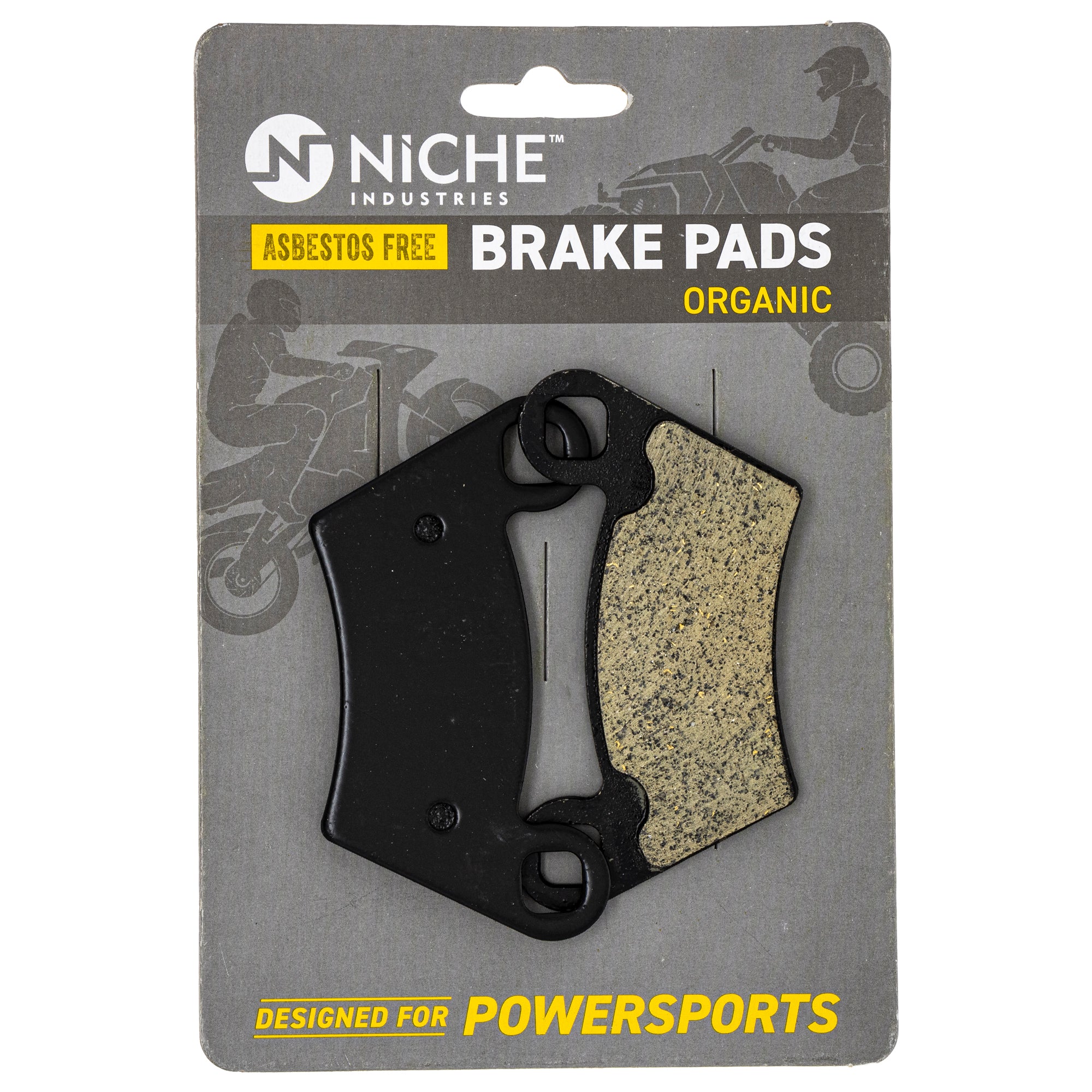 Organic Brake Pads for Polaris GEM Sportsman RZR Ranger Dunn 2202413 2202097 1910672 NICHE 519-KPA2275D