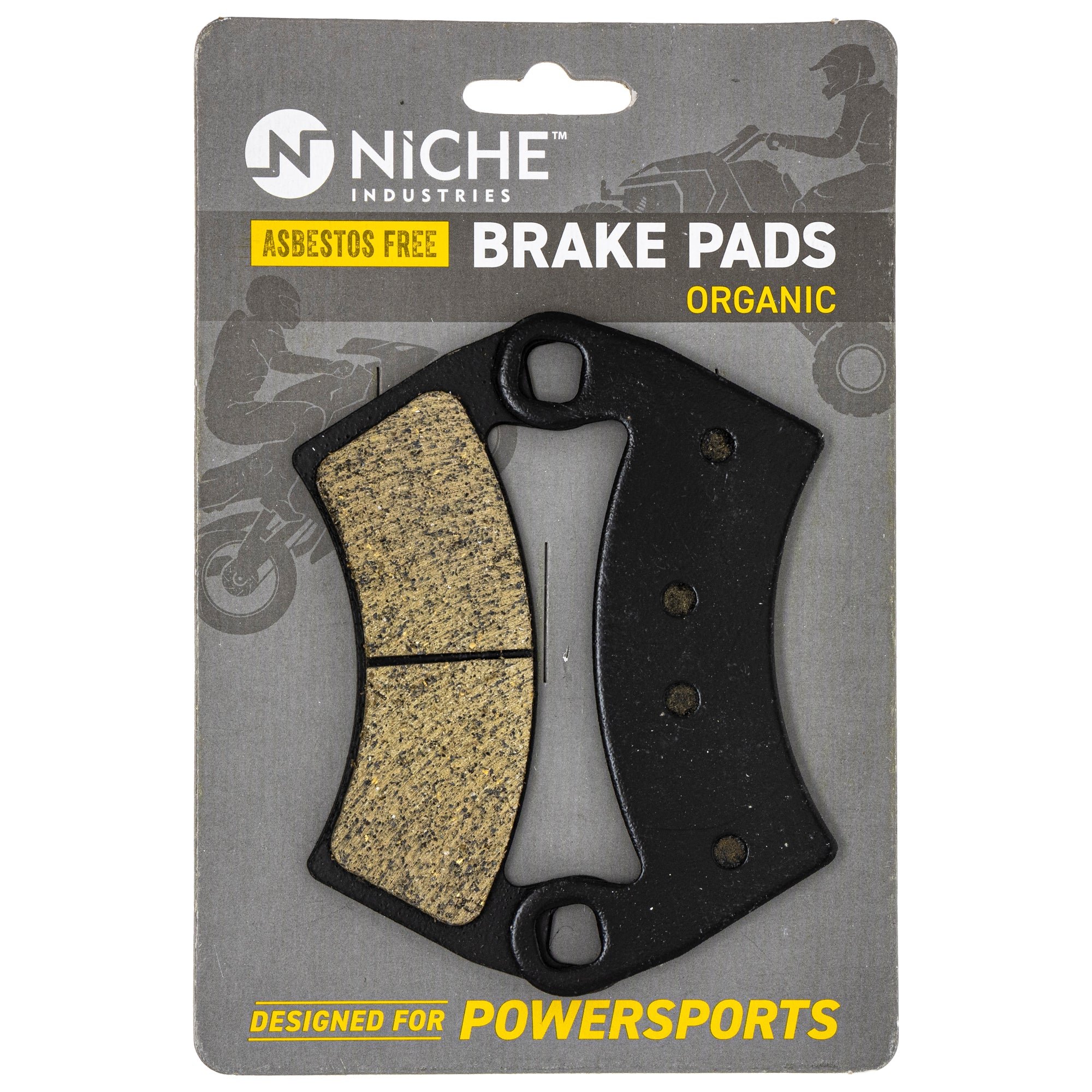 Organic Brake Pads for Polaris GEM RZR Ranger 2205949 2203747 1911228 NICHE 519-KPA2278D