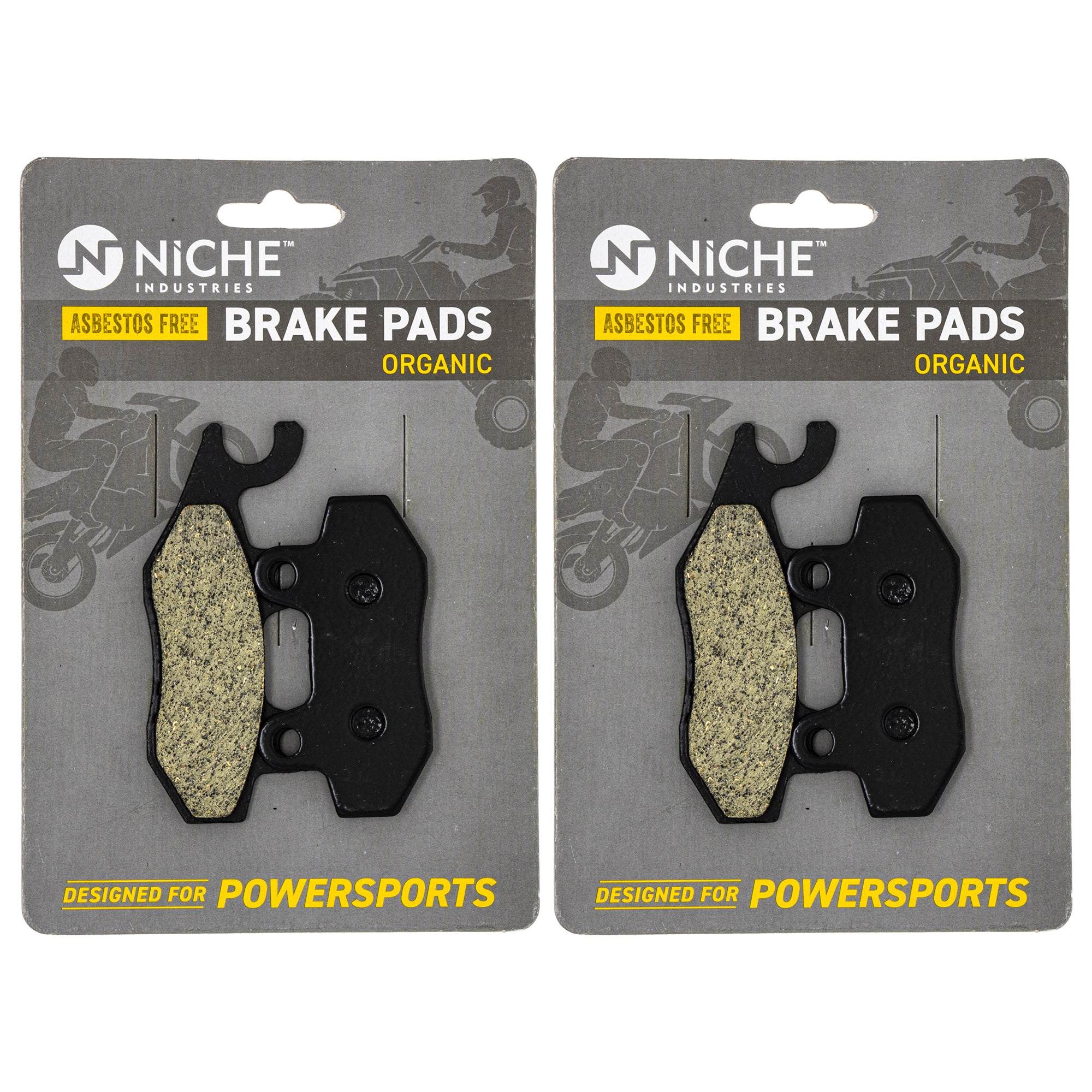 Rear Brake Pads Set 2-Pack for zOTHER Yamaha Suzuki Kawasaki BRP Can-Am Ski-Doo Sea-Doo NICHE 519-KPA2287D