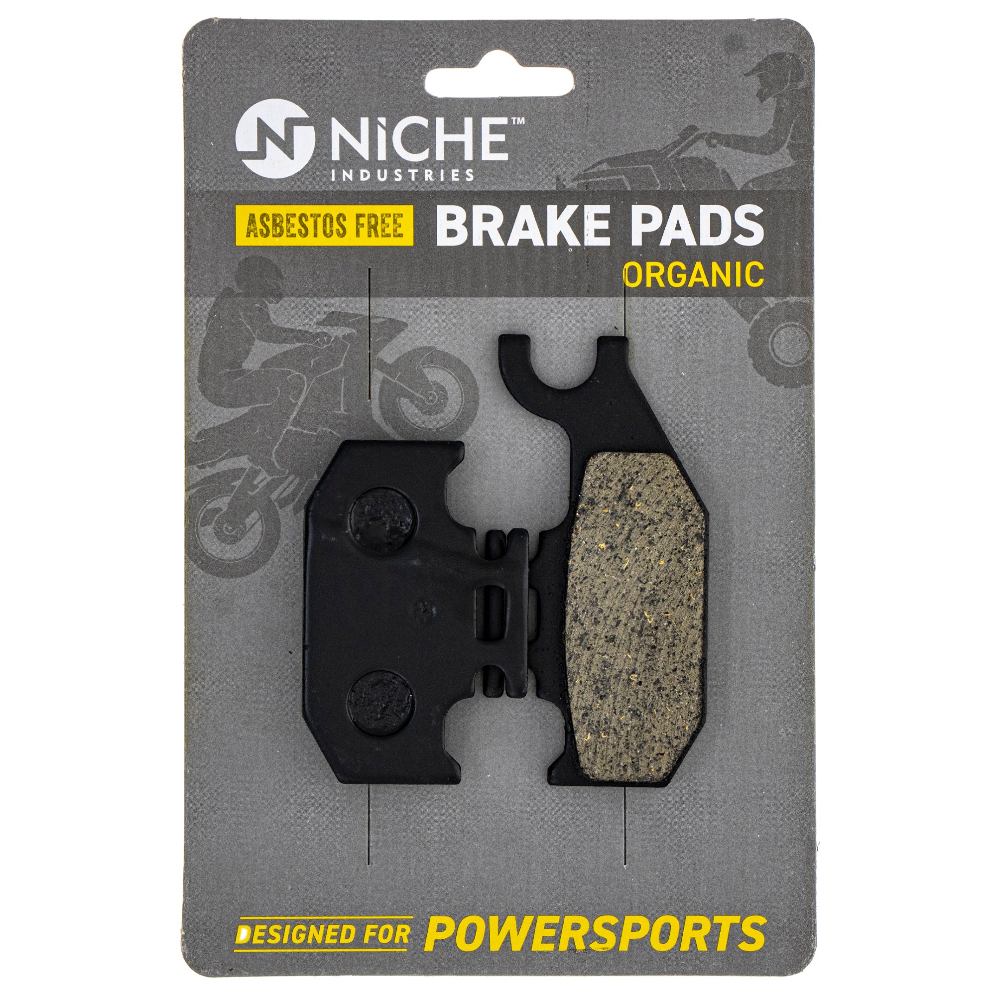 Front Left Rear Organic Brake Pad Set for zOTHER Yamaha BRP Can-Am Ski-Doo Sea-Doo NICHE 519-KPA2294D