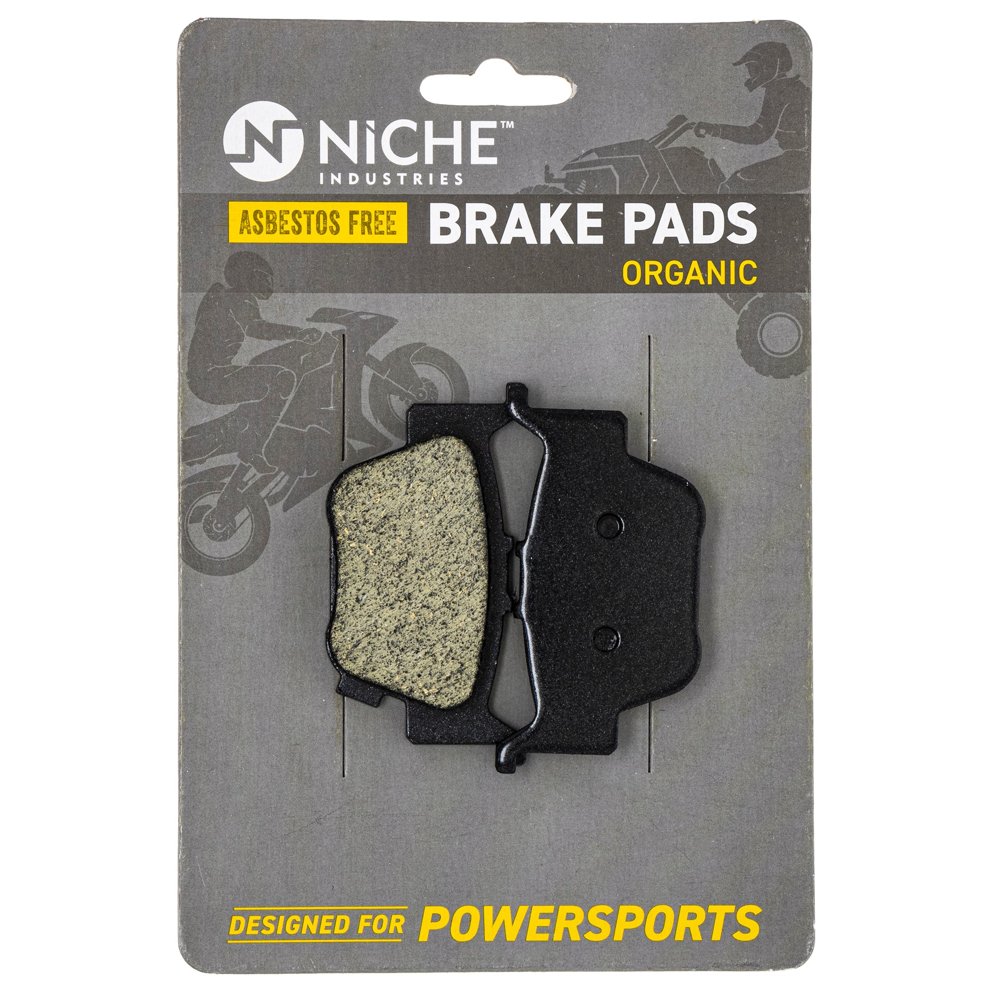 Rear Center Organic Brake Pad Set for zOTHER Honda Pioneer FourTrax 06435-HN8-016 NICHE 519-KPA2203D