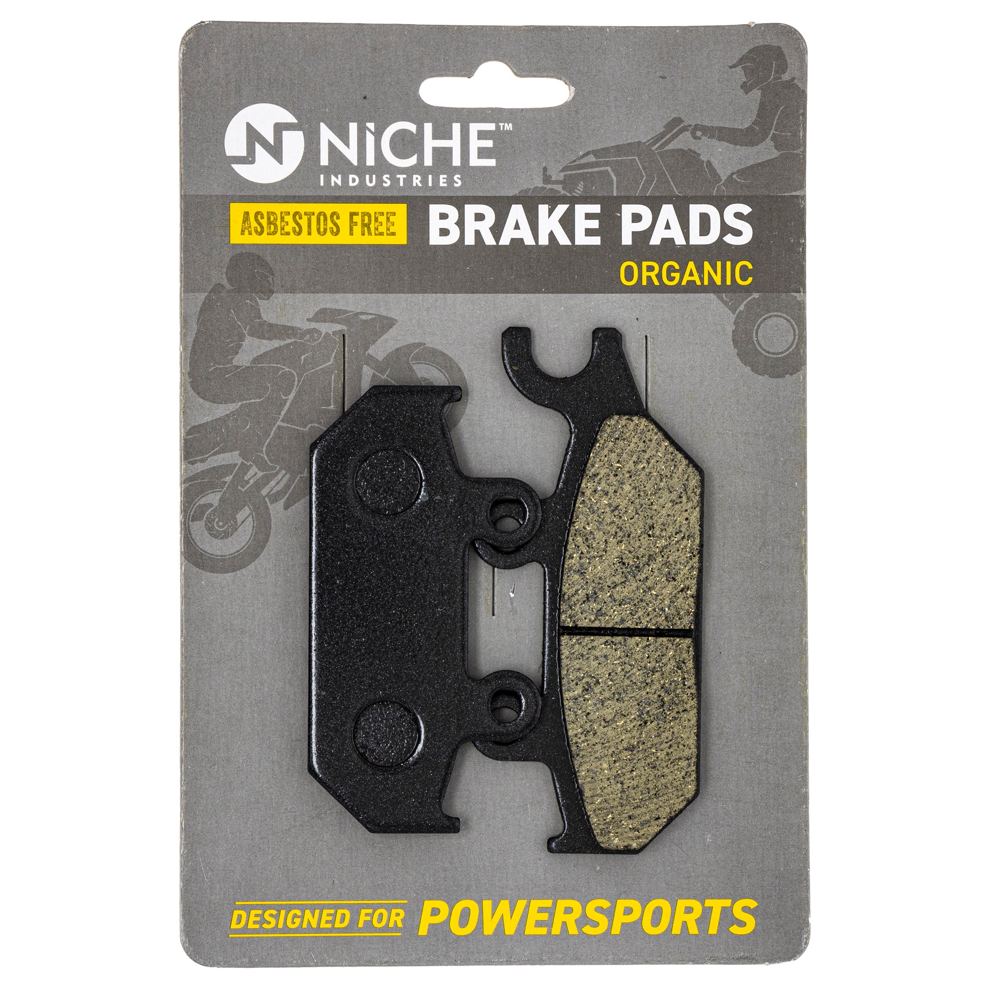Organic Brake Pads for Yamaha BRP Can-Am Ski-Doo Sea-Doo Wolverine Viking Maverick NICHE 519-KPA2322D
