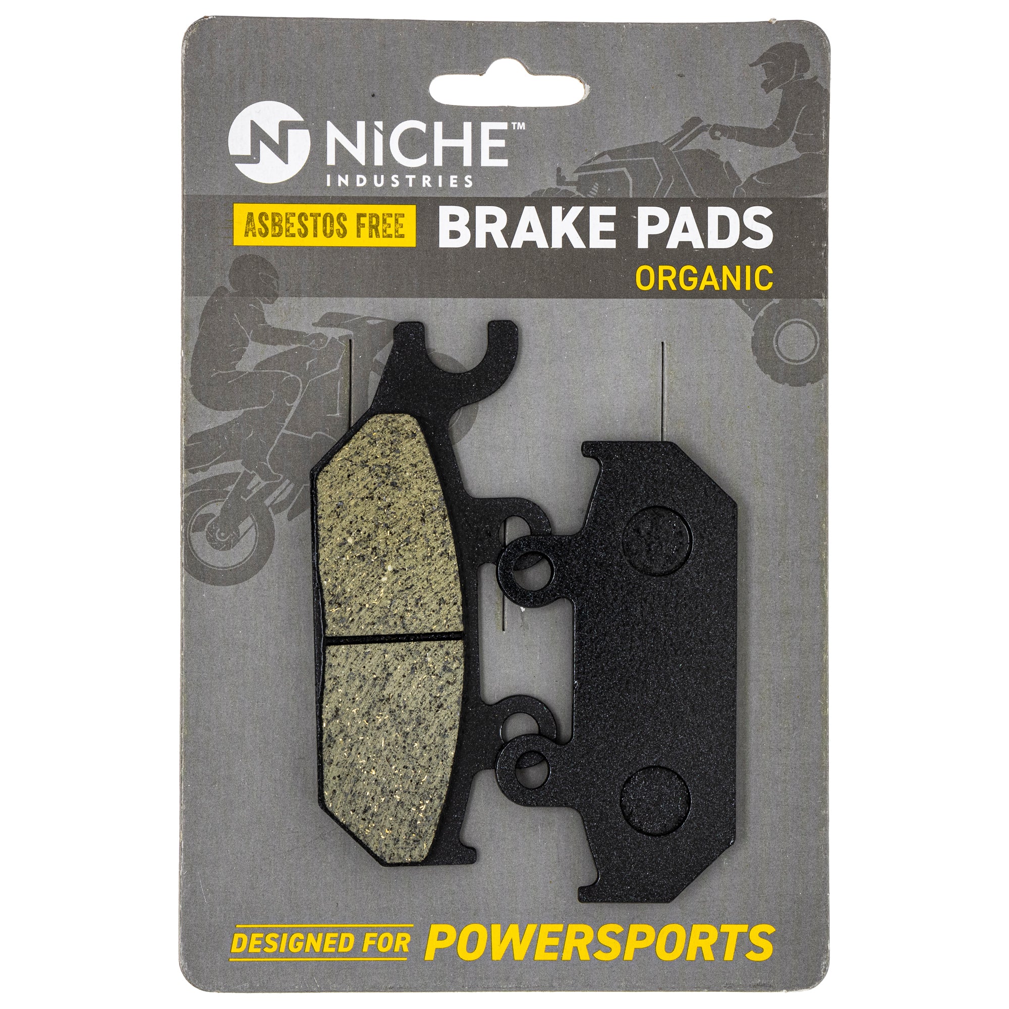 Organic Brake Pads for Yamaha BRP Can-Am Ski-Doo Sea-Doo Wolverine Viking Maverick NICHE 519-KPA2323D