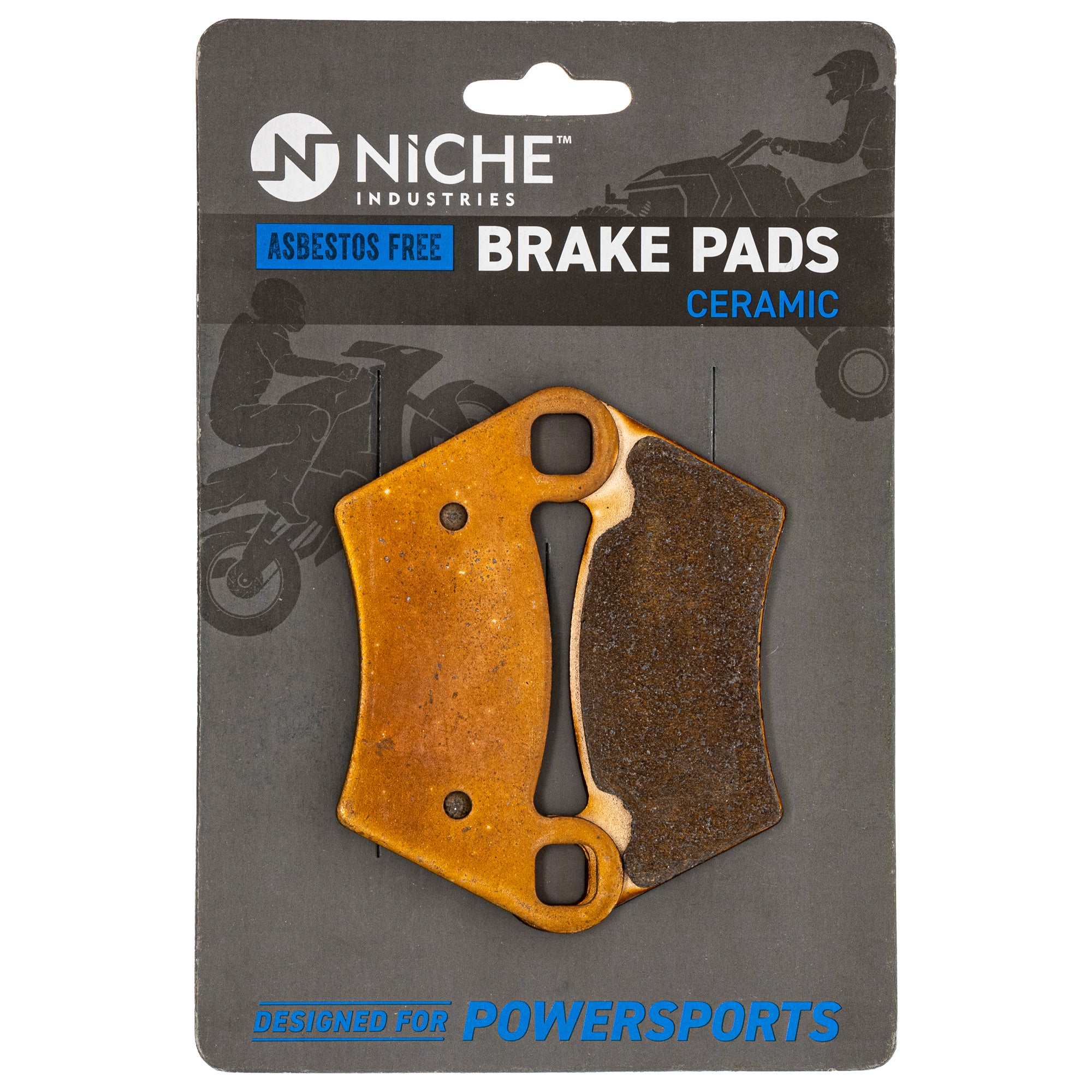 Ceramic Brake Pads for Polaris GEM Sportsman RZR Ranger 2202413 2202097 1910672 1910514 NICHE 519-KPA2326D