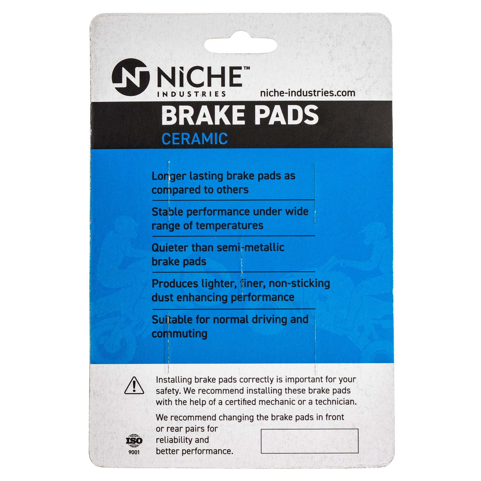 NICHE 519-KPA2326D Ceramic Brake Pads for Polaris GEM Sportsman RZR