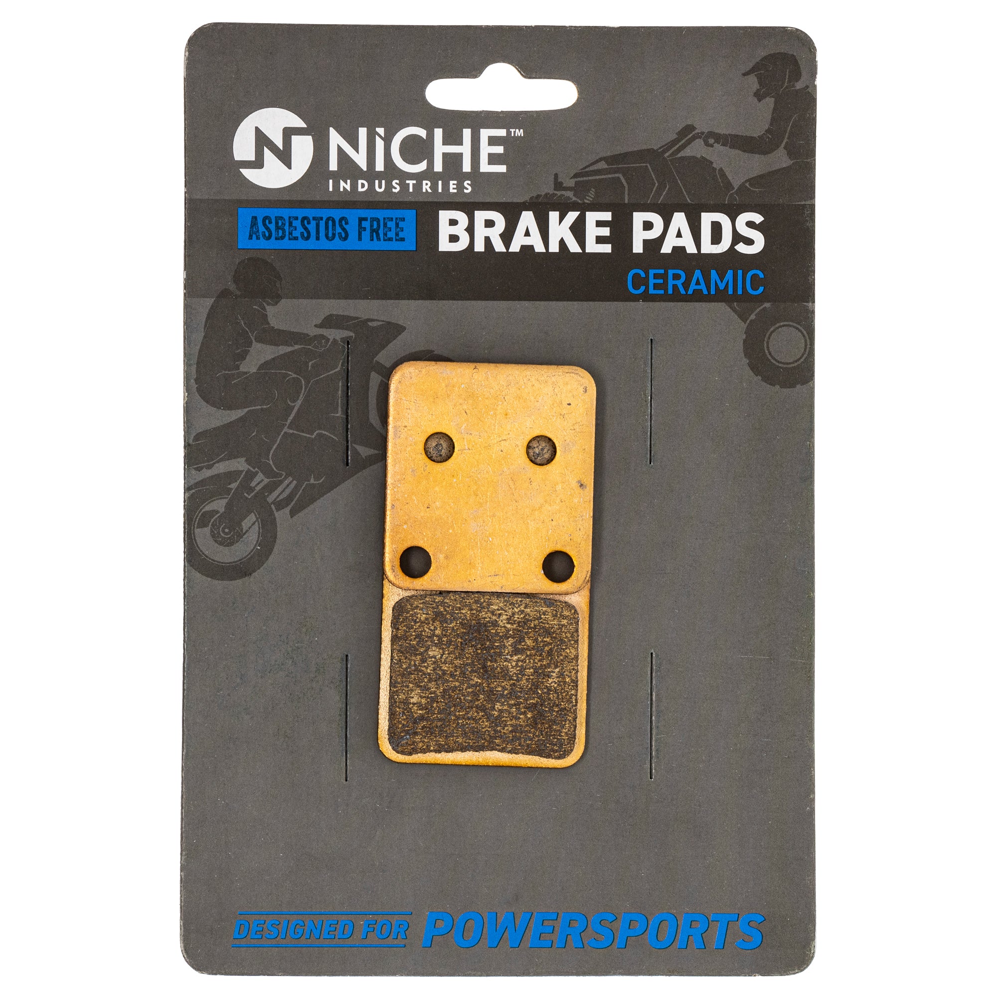 Front Ceramic Brake Pad Set for zOTHER Yamaha Suzuki Polaris Kawasaki Wolverine Warrior NICHE 519-KPA2329D