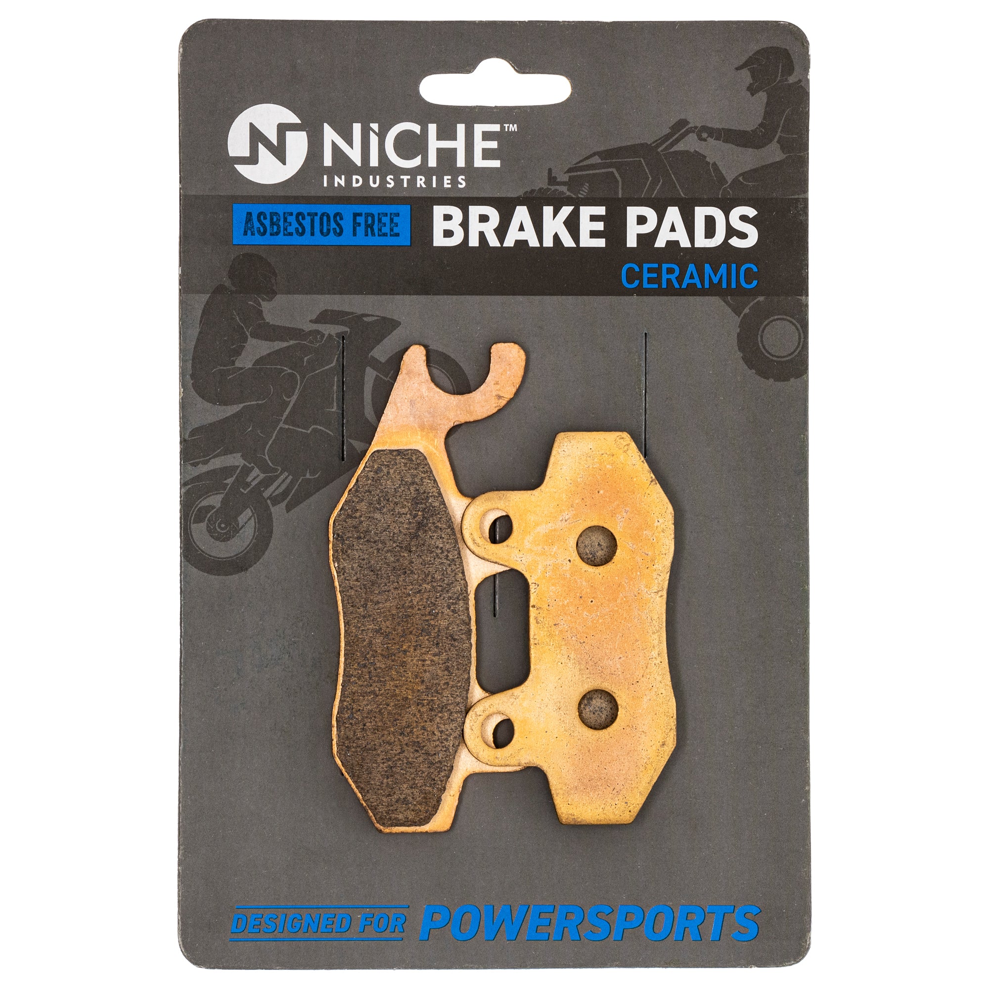 Front Ceramic Brake Pad Set for zOTHER Yamaha Suzuki Kawasaki BRP Can-Am Ski-Doo Sea-Doo NICHE 519-KPA2321D