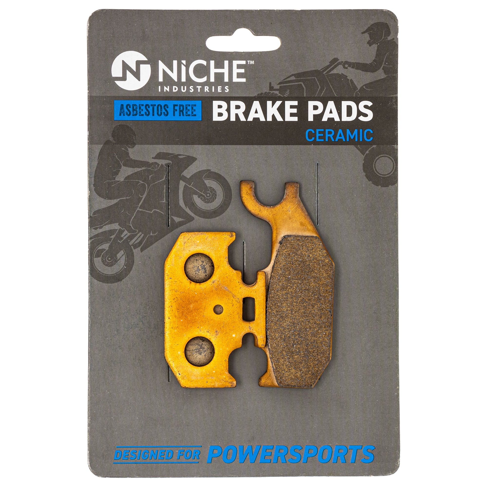 Front Left Rear Ceramic Brake Pad Set for zOTHER Yamaha BRP Can-Am Ski-Doo Sea-Doo NICHE 519-KPA2333D