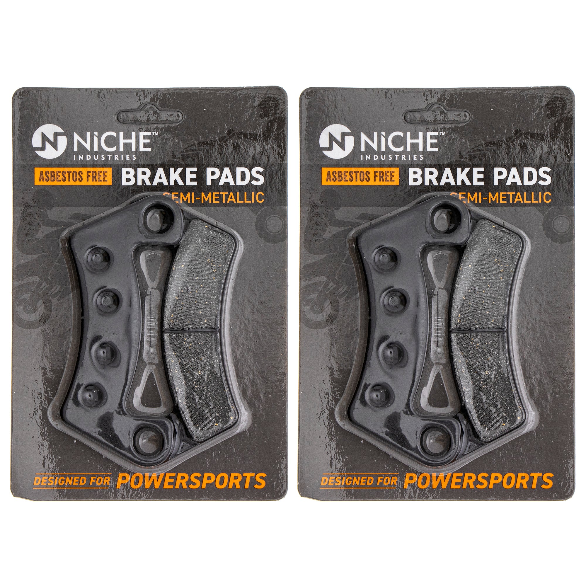 Front Semi-Metallic Brake Pads Set 2-Pack for Arctic Cat Textron Cat 2502-217 NICHE 519-KPA2337D