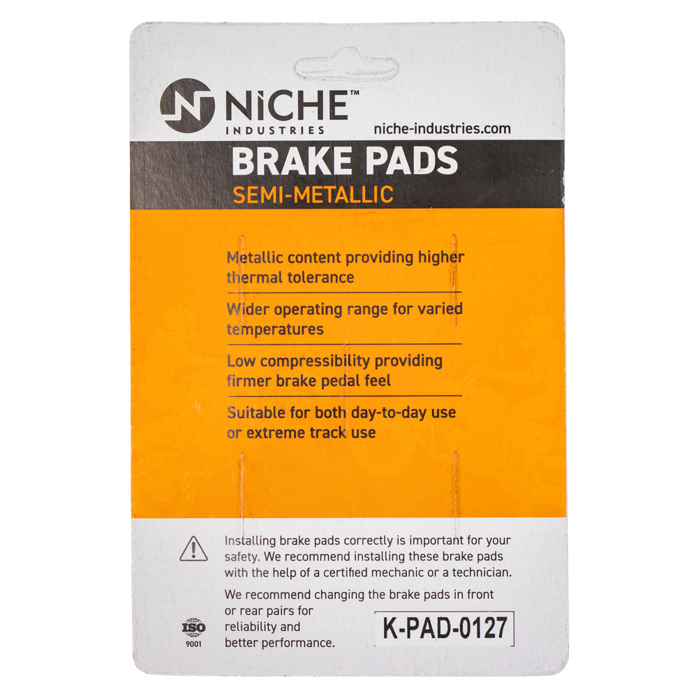 NICHE 519-KPA2349D Brake Pad Set for Yamaha YXZ1000R YXZ1000