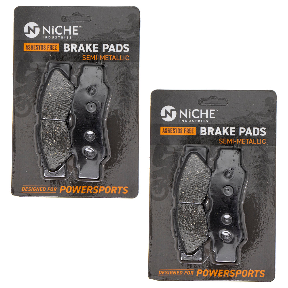 Rear Semi-Metallic Brake Pad Set 2-Pack for Yamaha YXZ1000R YXZ1000 Wolverine NICHE 519-KPA2340D
