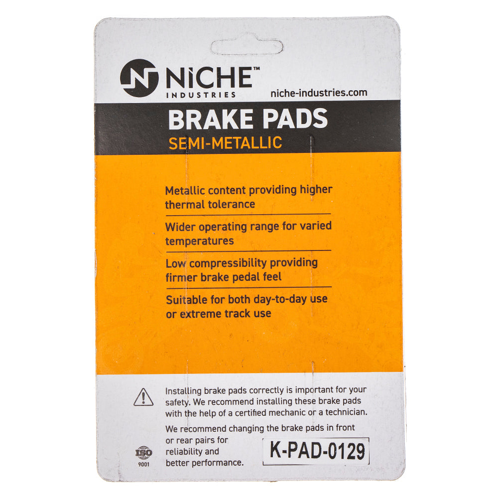 NICHE 519-KPA2341D Brake Pad Set for zOTHER Yamaha YXZ1000R YXZ1000