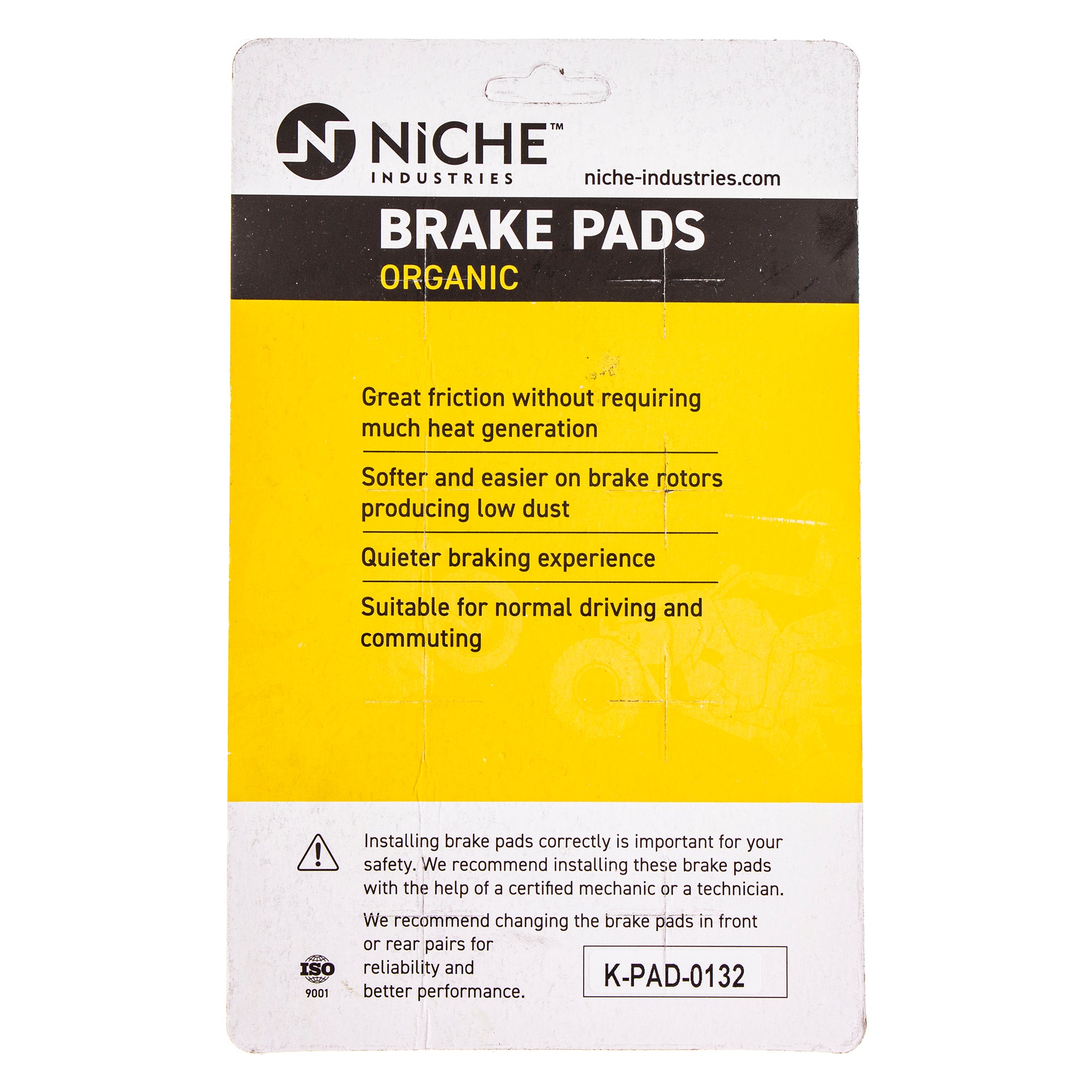 NICHE 519-KPA2354D Brake Pad Set for Arctic Cat Textron Cat 2502-034