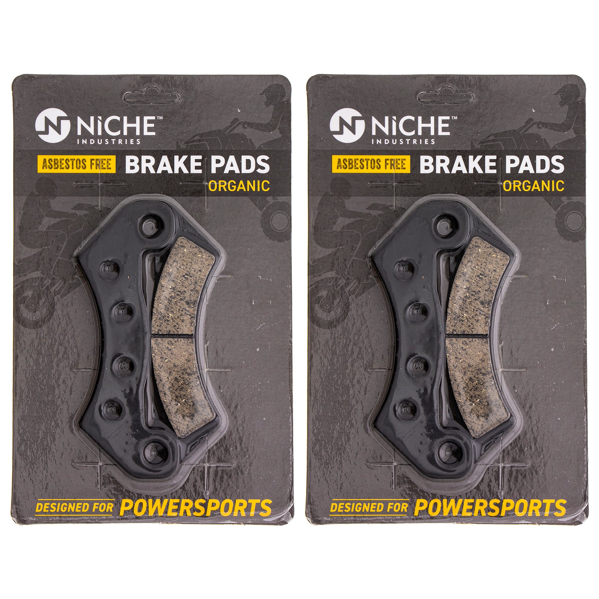 Front Brake Pad Set 2-Pack for Arctic Cat Textron Cat 2502-034 2402-105 NICHE 519-KPA2354D