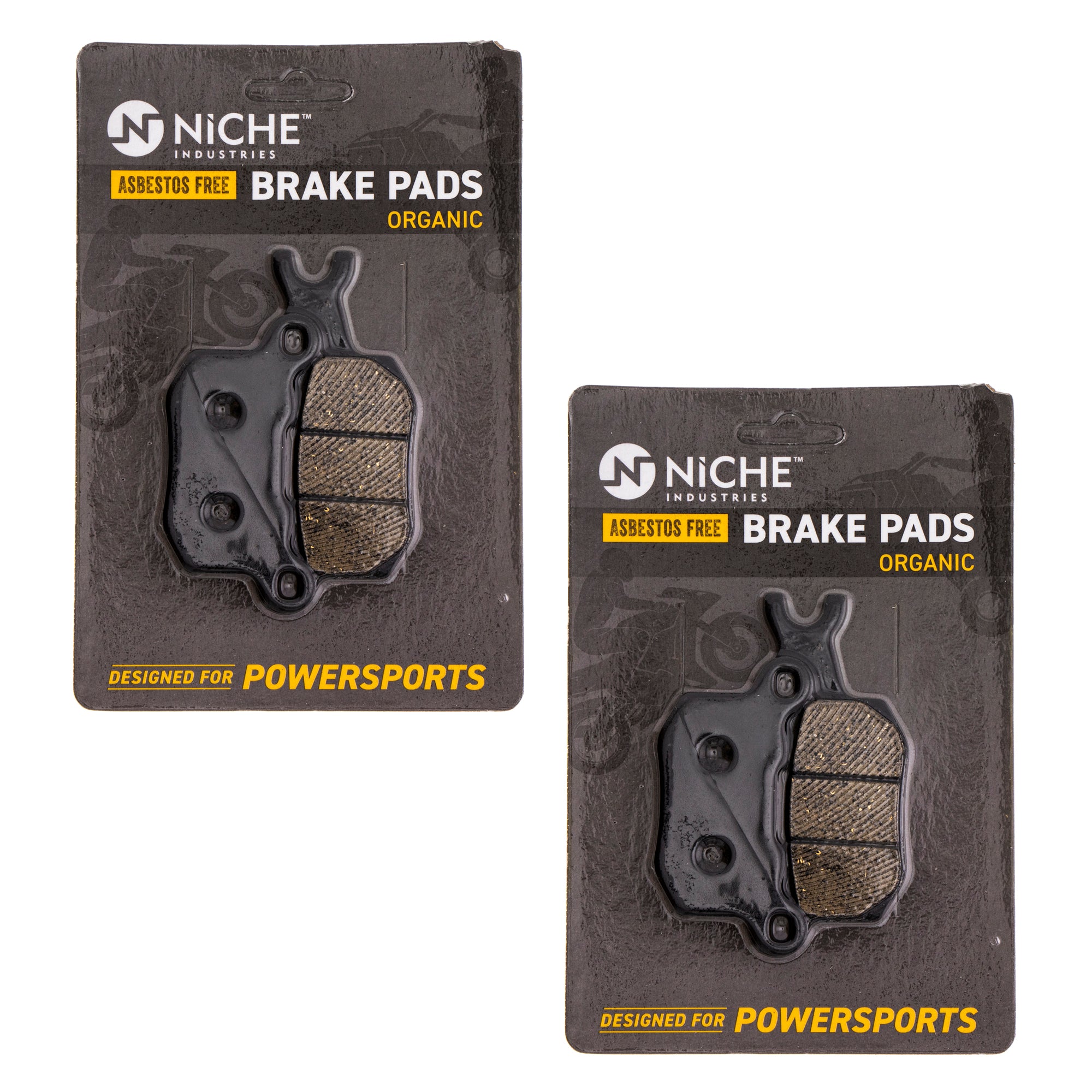 Rear Left Organic Brake Pad Set 2-Pack for BRP Can-Am Ski-Doo Sea-Doo Traxter Defender NICHE 519-KPA2357D