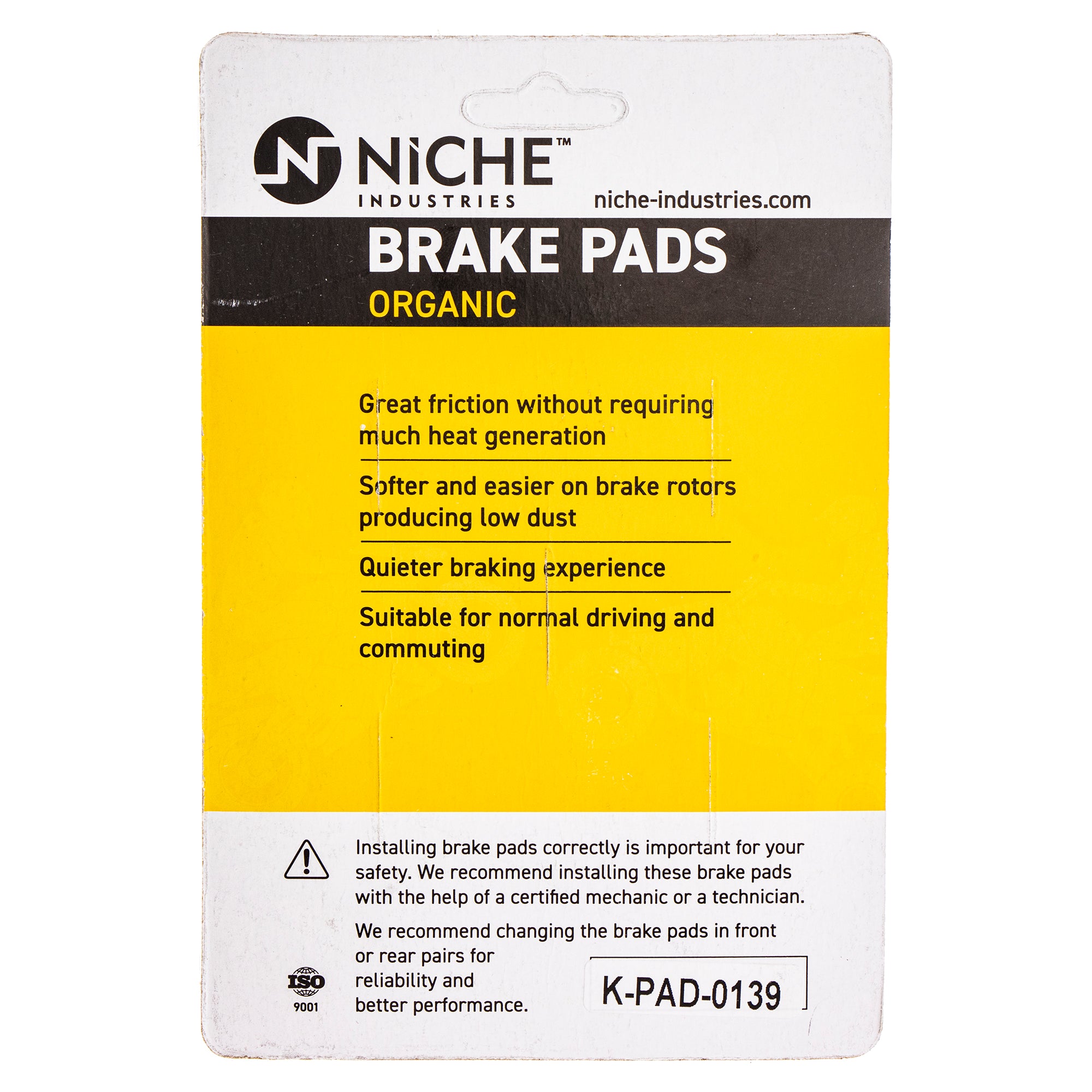 NICHE 519-KPA2351D Brake Pad Set for Honda Talon Pioneer