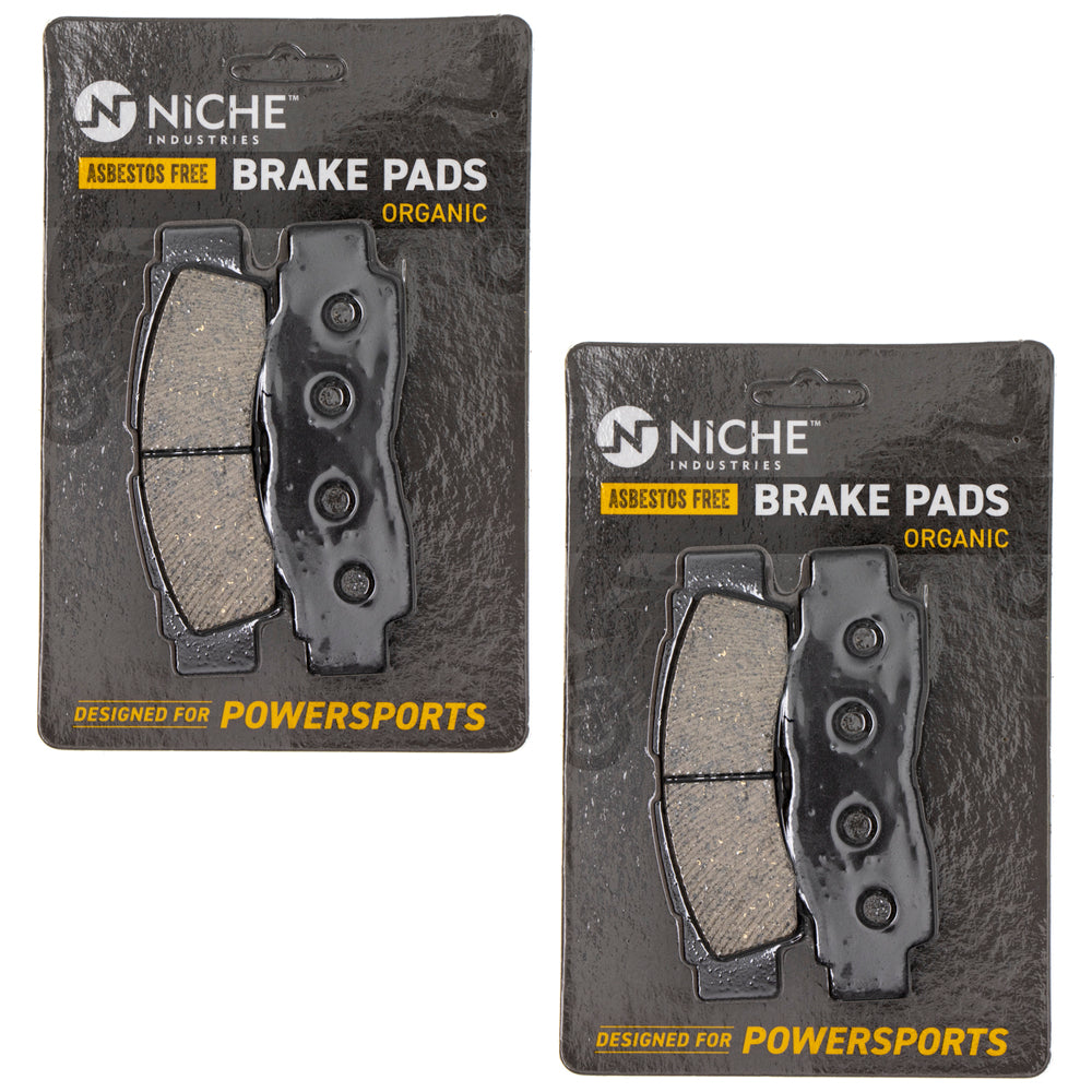 Front Organic Brake Pad Set 2-Pack for Yamaha YXZ1000R YXZ1000 Wolverine Teryx NICHE 519-KPA2365D