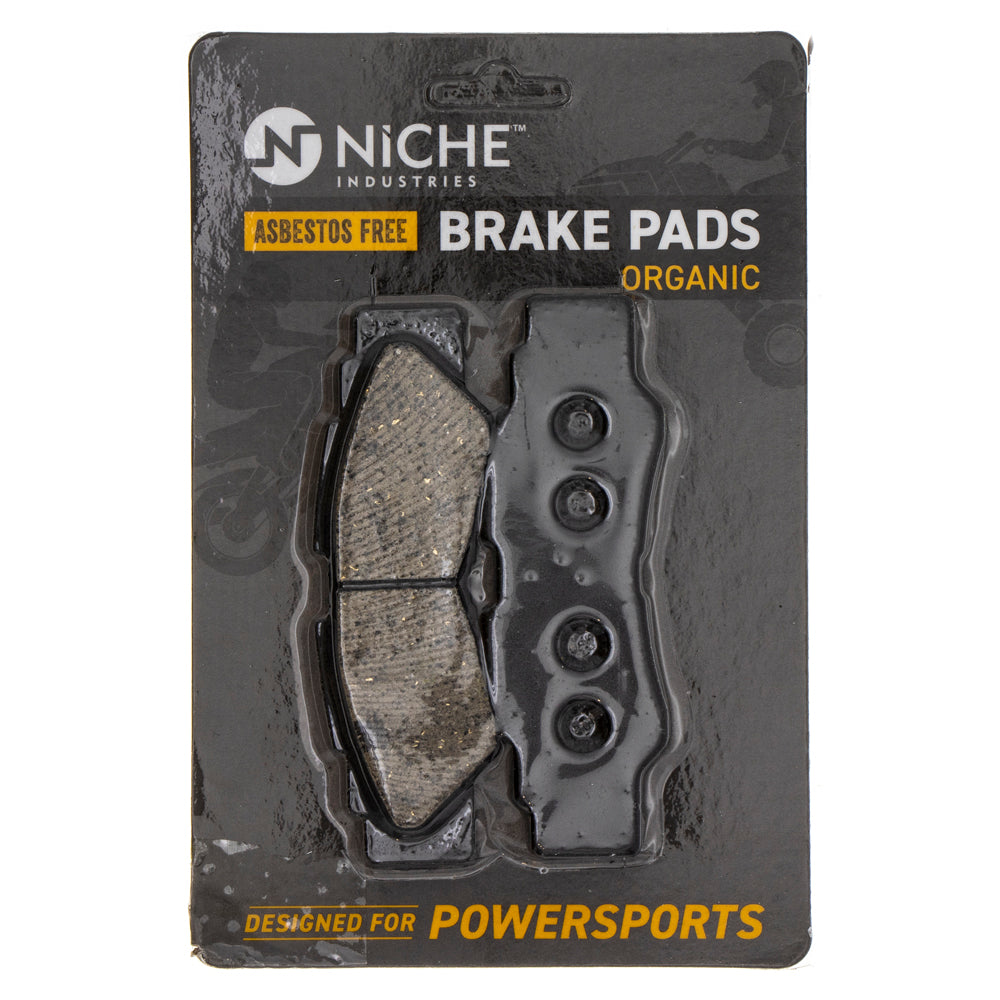 Rear Left Right Organic Brake Pad Set for Yamaha YXZ1000R YXZ1000 Wolverine NICHE 519-KPA2366D